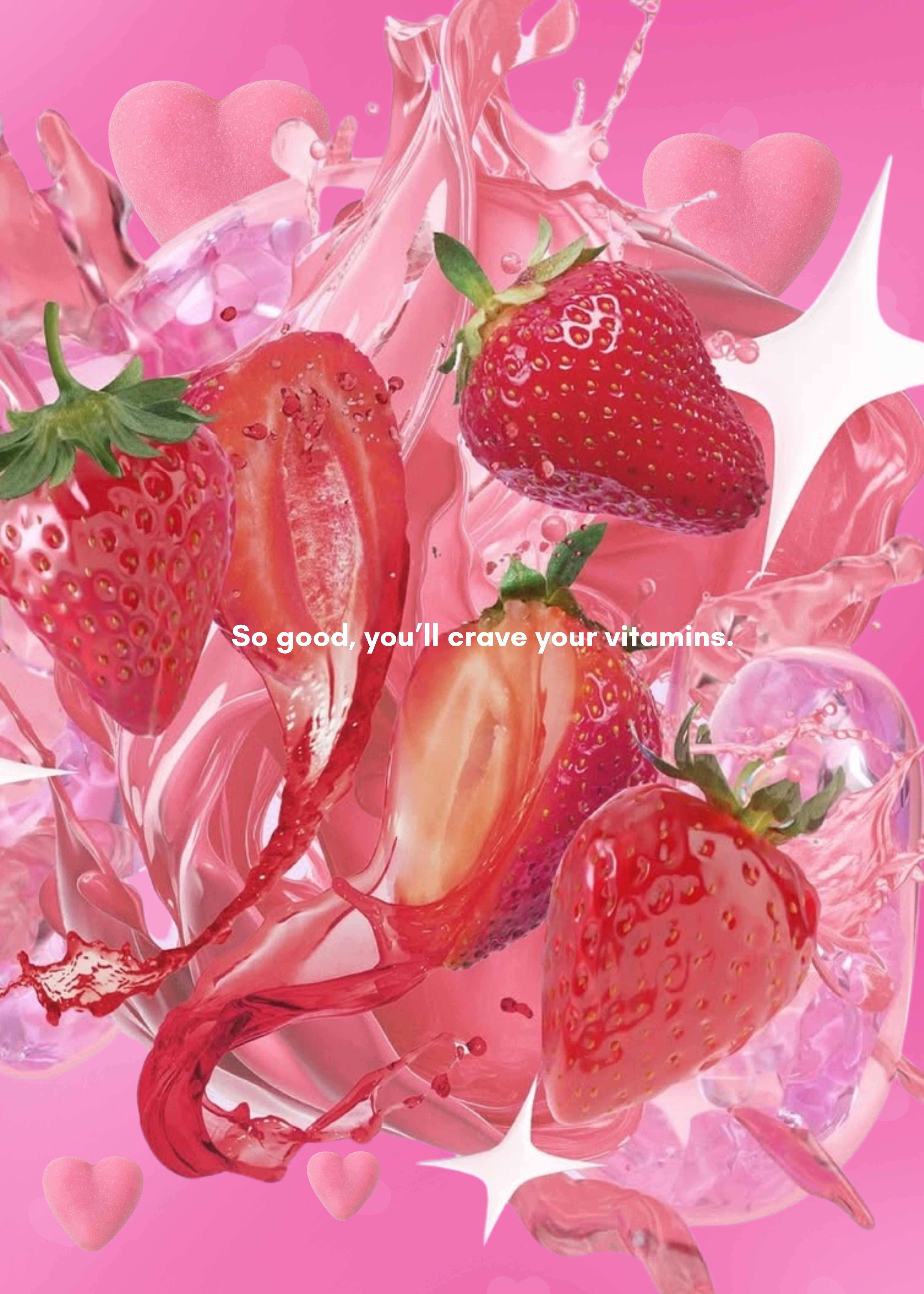 It Girl Snack - Superfoods Greens Gummies in Pink Starburst Flavor