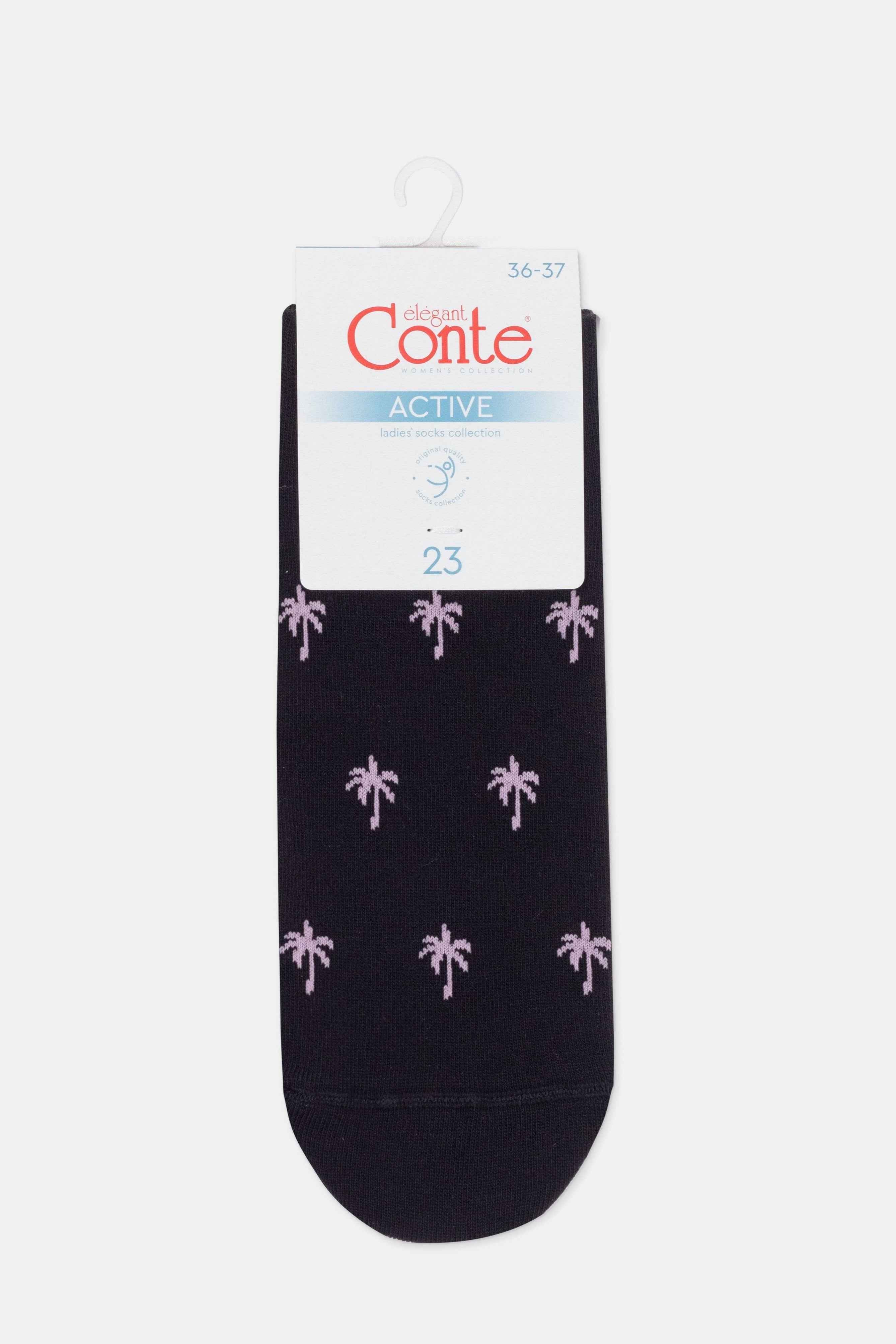 Cotton Ankle Socks Conte Active - 589 Palm Trees