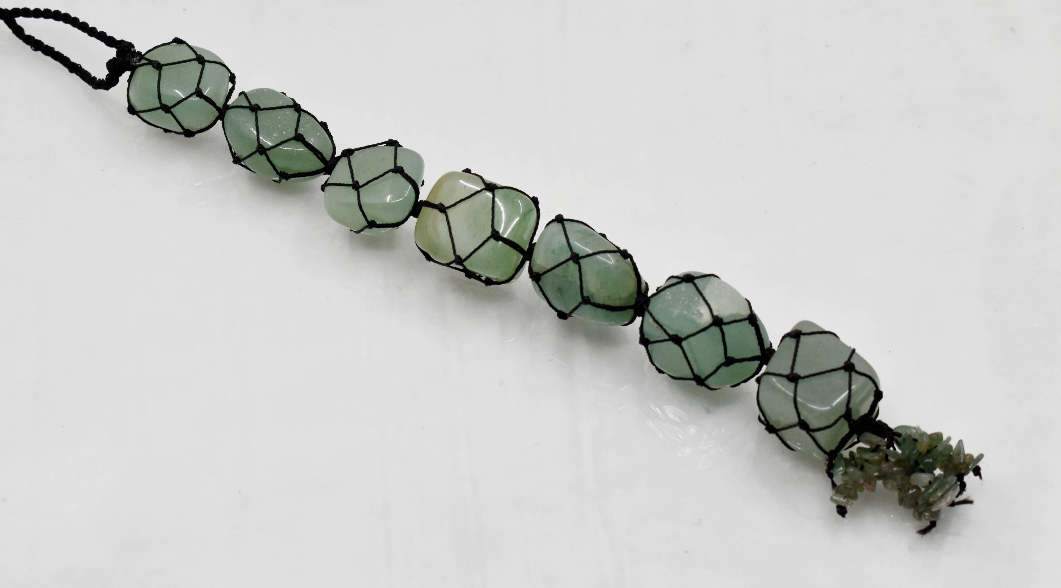 Green Aventurine Crystal Hanger, Car Accessories (Emotional Understanding and Luck And Good Fortune) DestGlow