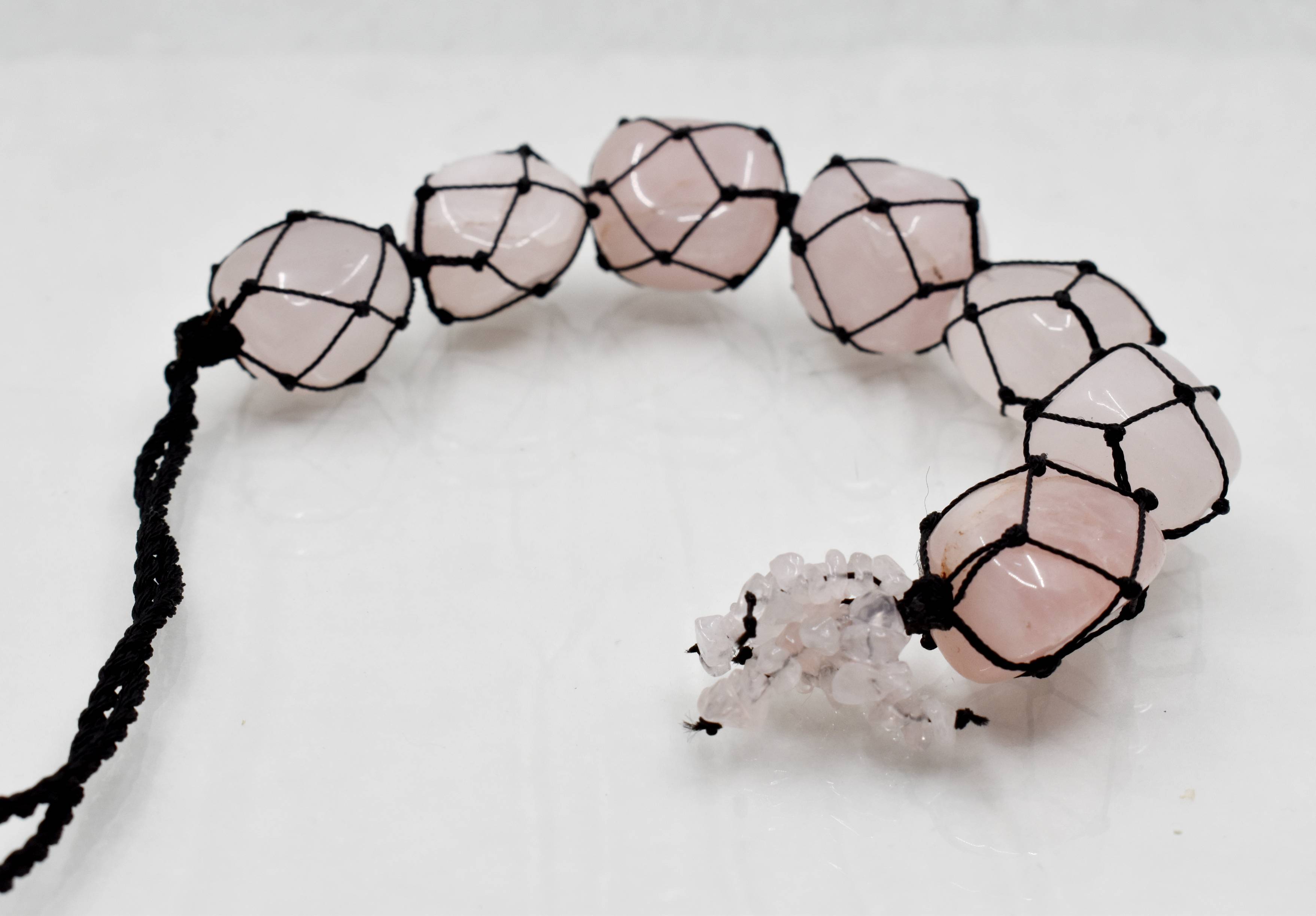 Rose Quartz Crystal Hanger, Car Accessories (Calming And Patience) DestGlow