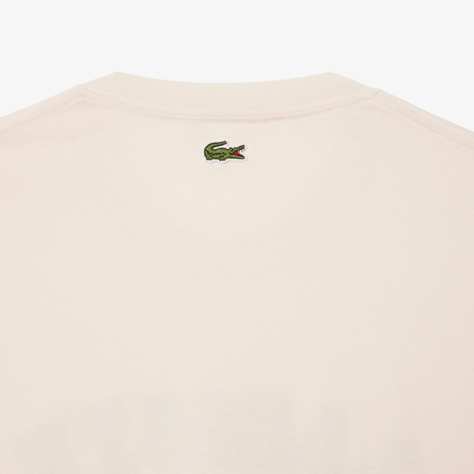 Lacoste Print Cotton Tee - Cream by Denim Exchange