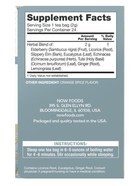 Herbal Tea, NOW by Country Life Natural Foods