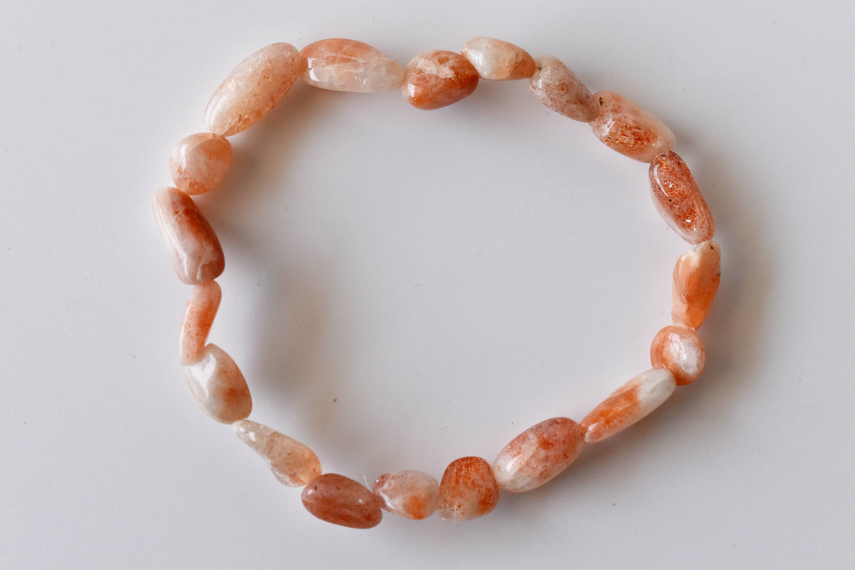 Sunstone Nugget Bracelet ~ Crystal Nuggets Jewelry DestGlow