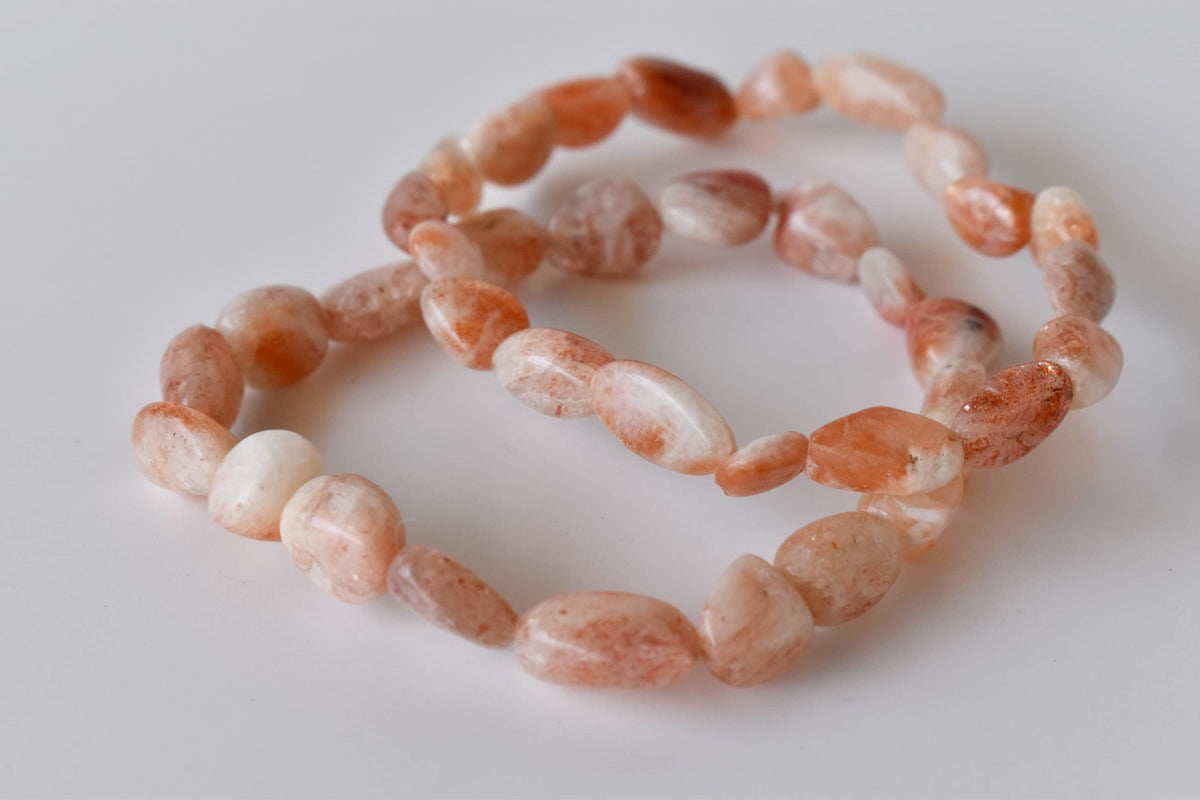 Sunstone Nugget Bracelet ~ Crystal Nuggets Jewelry DestGlow