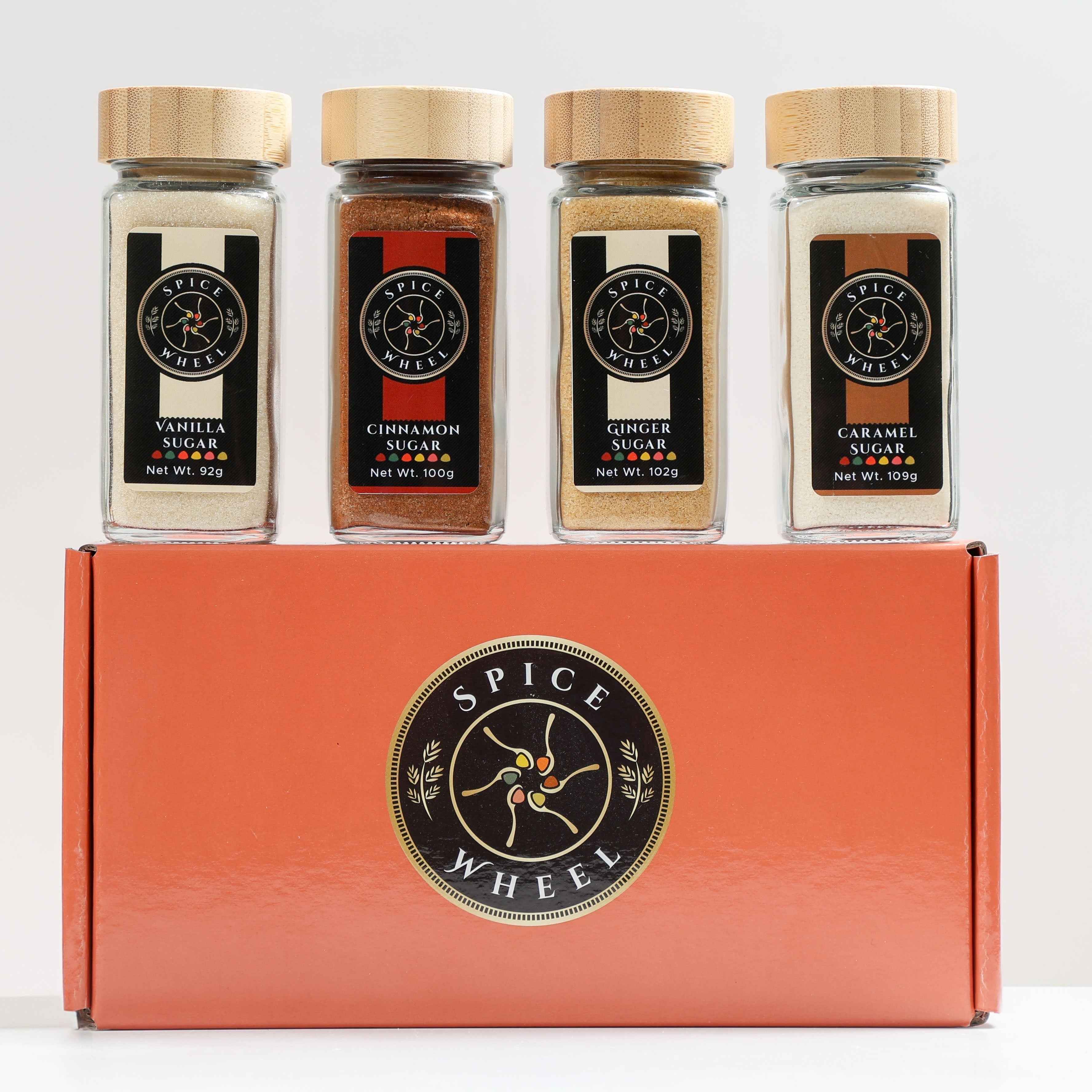 Cozy Sugar Gift Set – Vanilla, Cinnamon, Ginger & Caramel by Spice Wheel