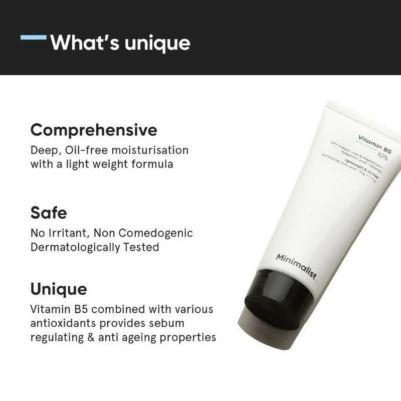 Minimalist 10% Vitamin B5, Oil-Free Moisturizer by Dista