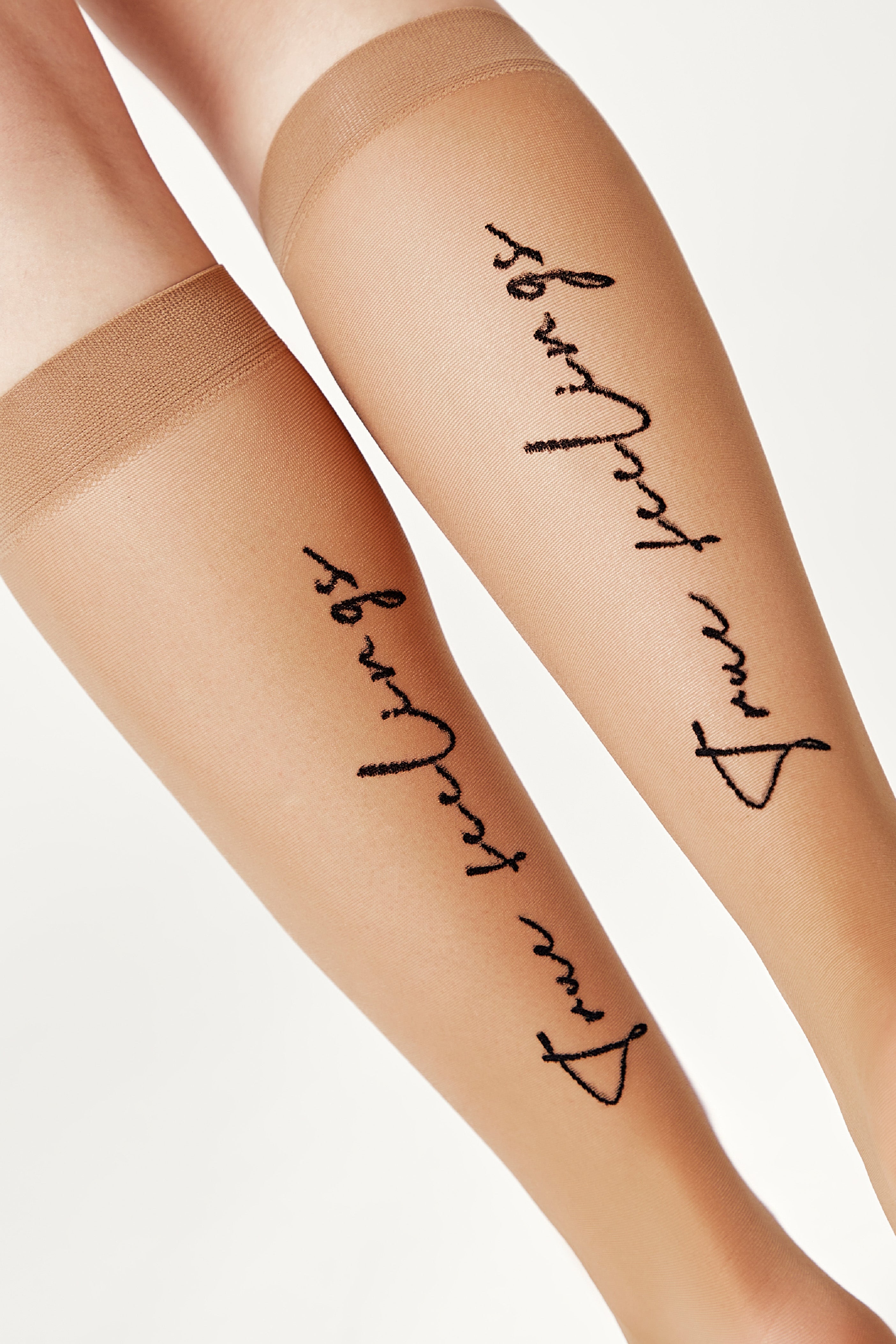 Fantasy Knee Highs Conte True Love - Elastic Band and Printed Design by TheRanok.com