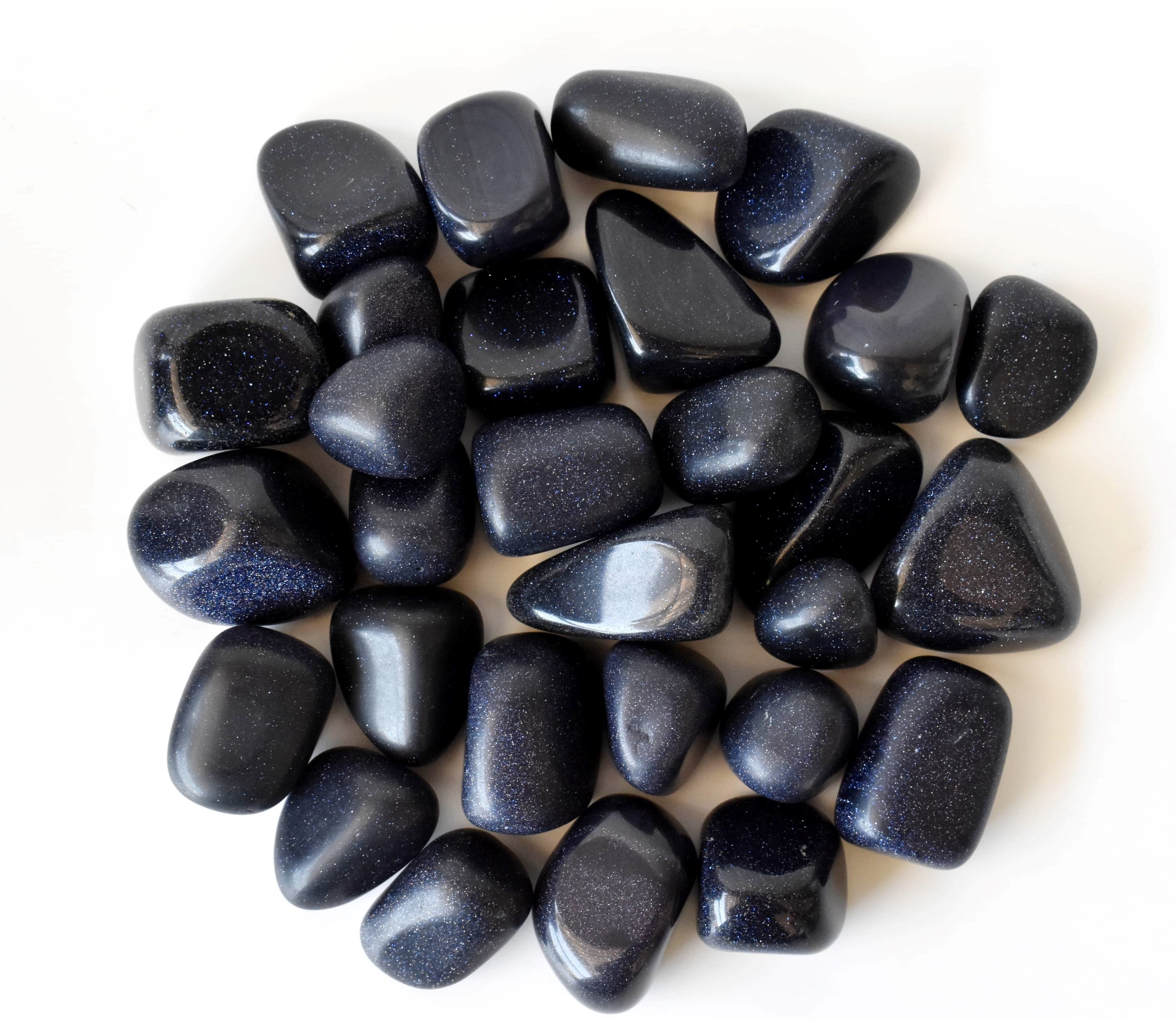 Blue Sandstone Tumbled Crystals (Inspiration and Trust) DestGlow