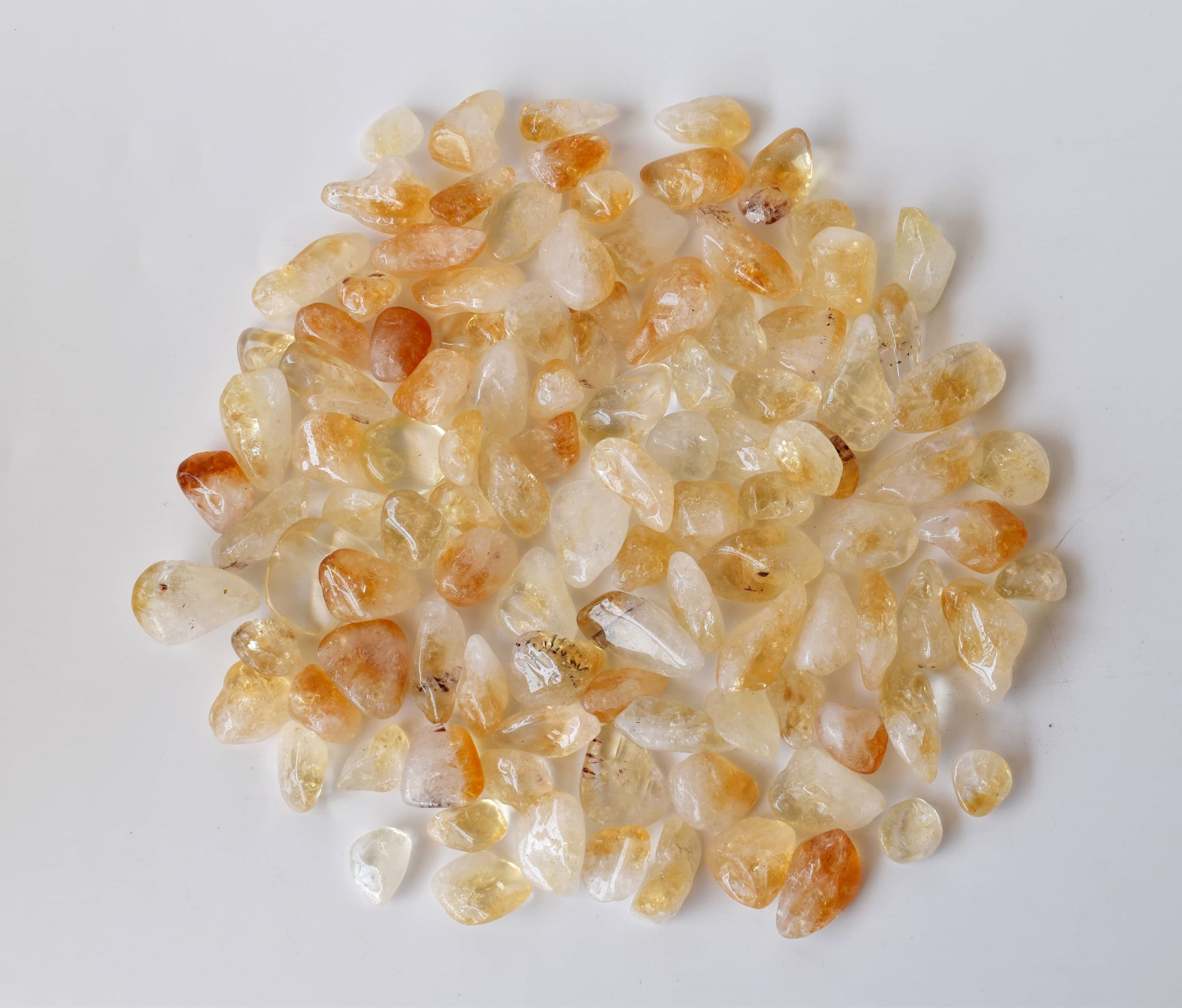 Citrine Tumbled Crystals (Stress Relief and Weight Control) DestGlow