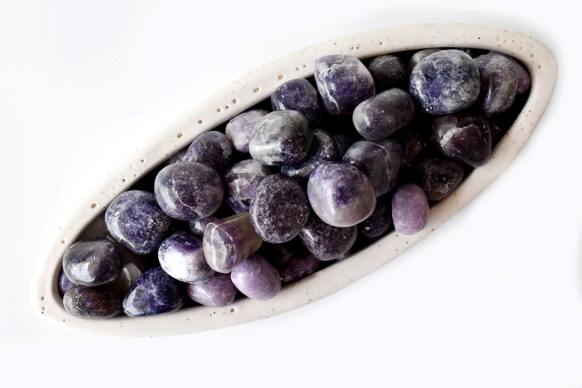 Lepidolite Tumbled Crystals (Emotional Understanding and Generosity) DestGlow