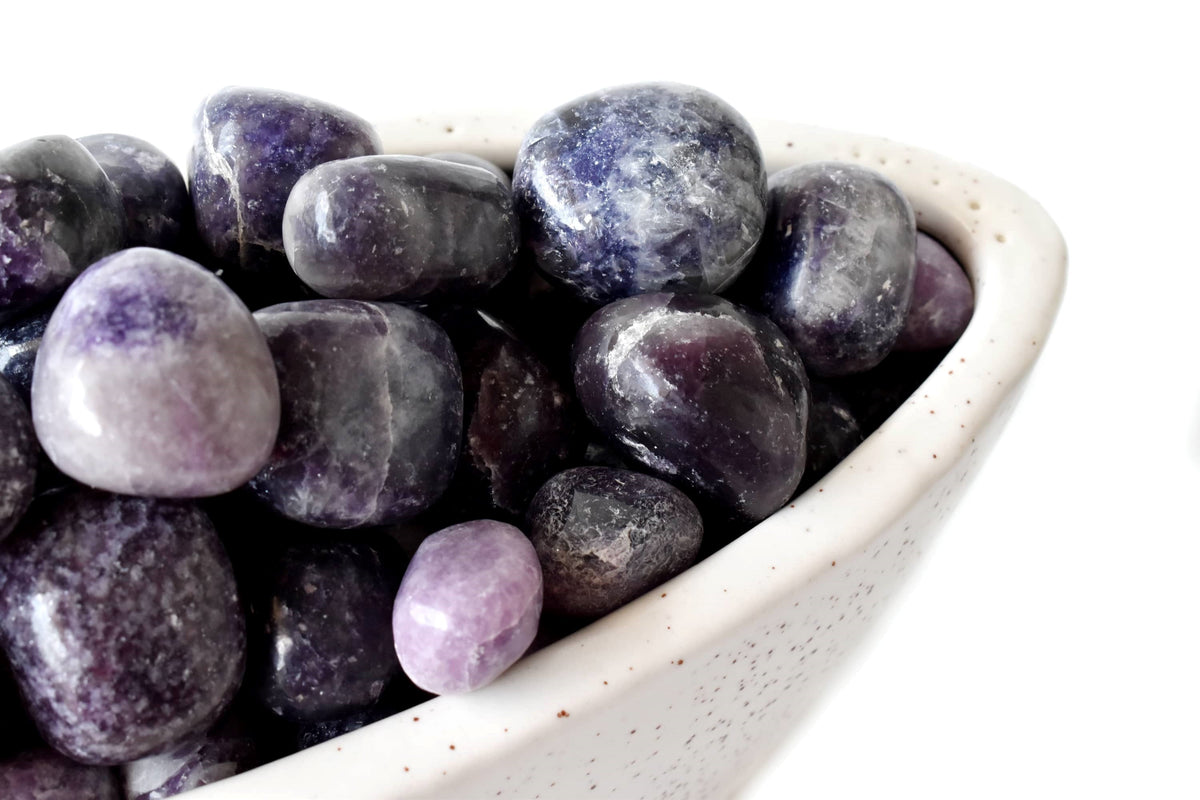 Lepidolite Tumbled Crystals (Emotional Understanding and Generosity) DestGlow