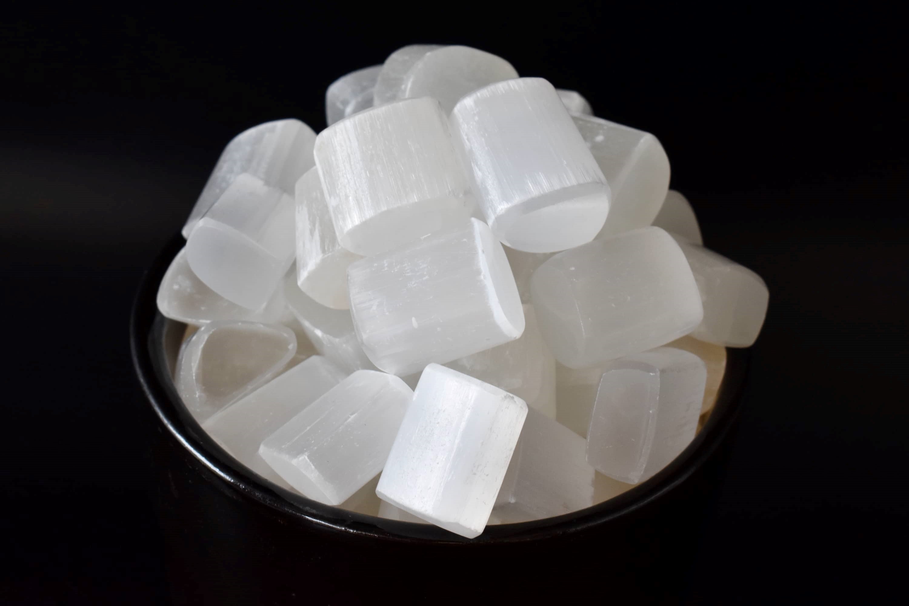 Selenite Tumbled Crystals (Purification and Aura Cleansing) DestGlow