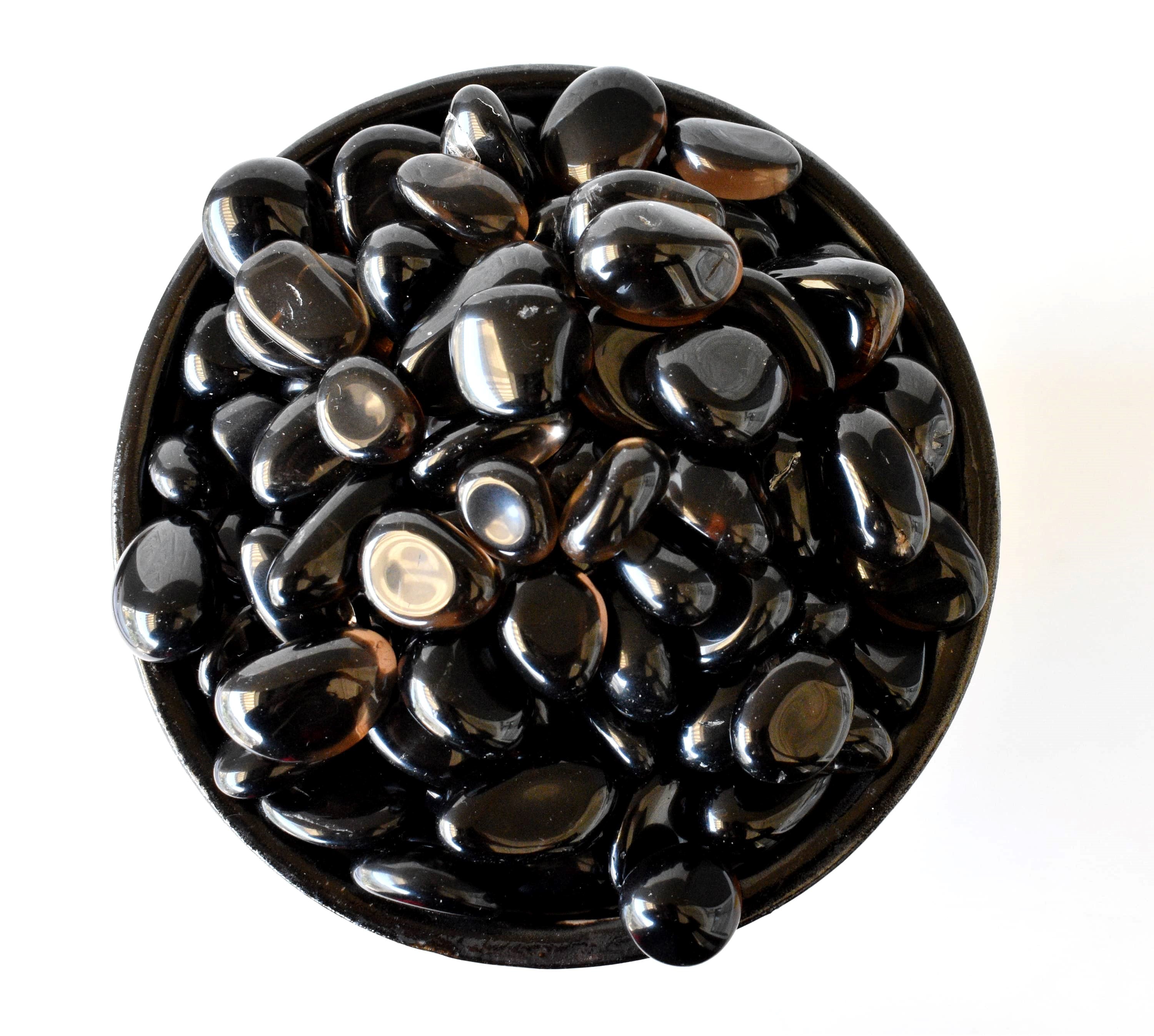 Dark Smokey Quartz Tumbled Crystals (Luck And Good Fortune and Grounding) DestGlow
