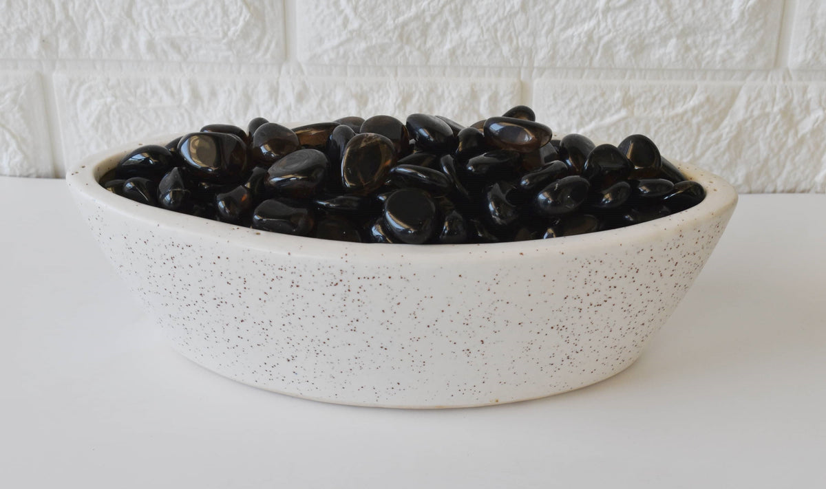 Dark Smokey Quartz Tumbled Crystals (Luck And Good Fortune and Grounding) DestGlow