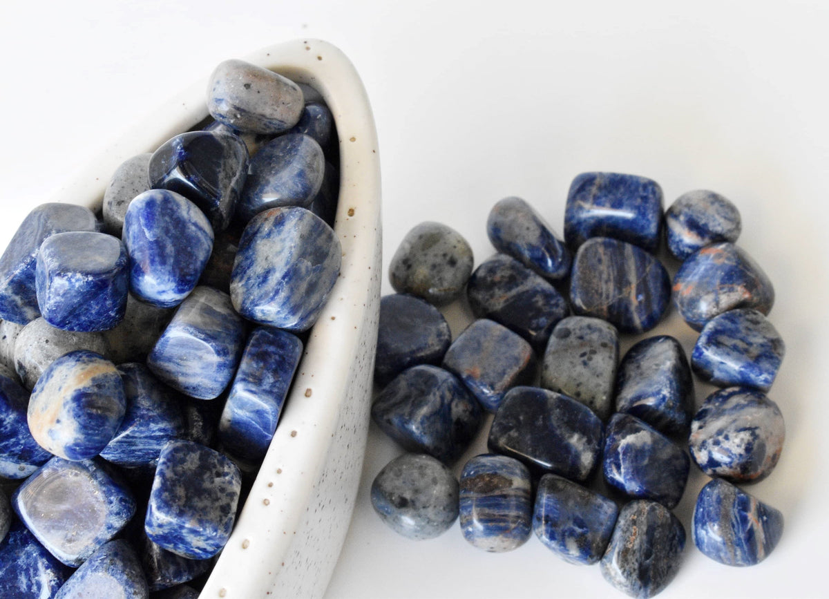 Sodalite Tumbled Crystals (Meditation and Angelic Communication) DestGlow