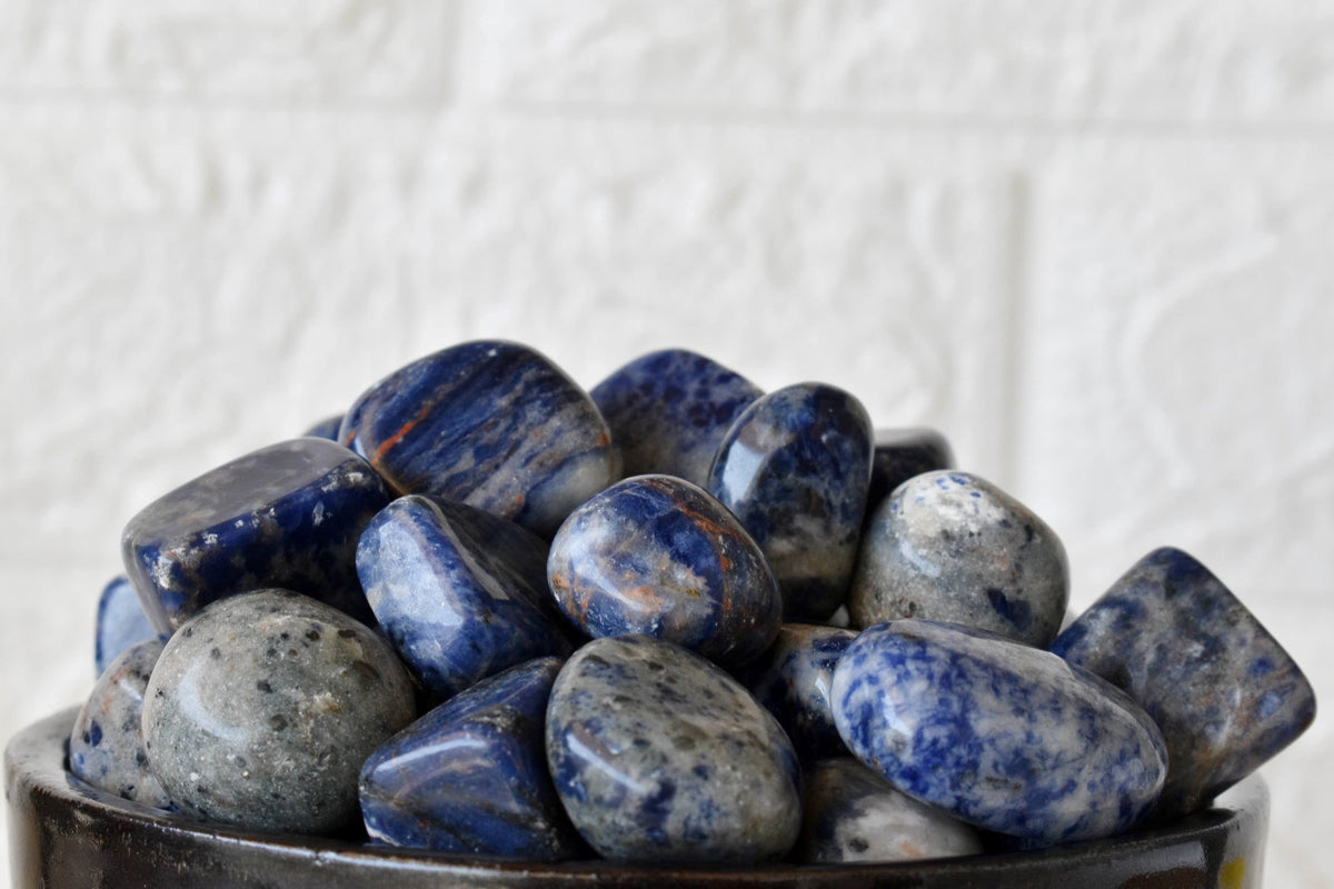 Sodalite Tumbled Crystals (Meditation and Angelic Communication) DestGlow