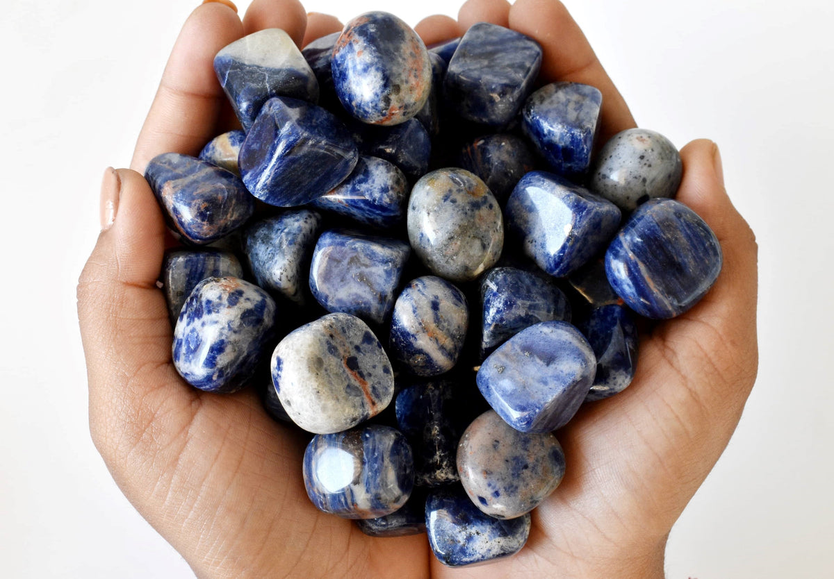 Sodalite Tumbled Crystals (Meditation and Angelic Communication) DestGlow