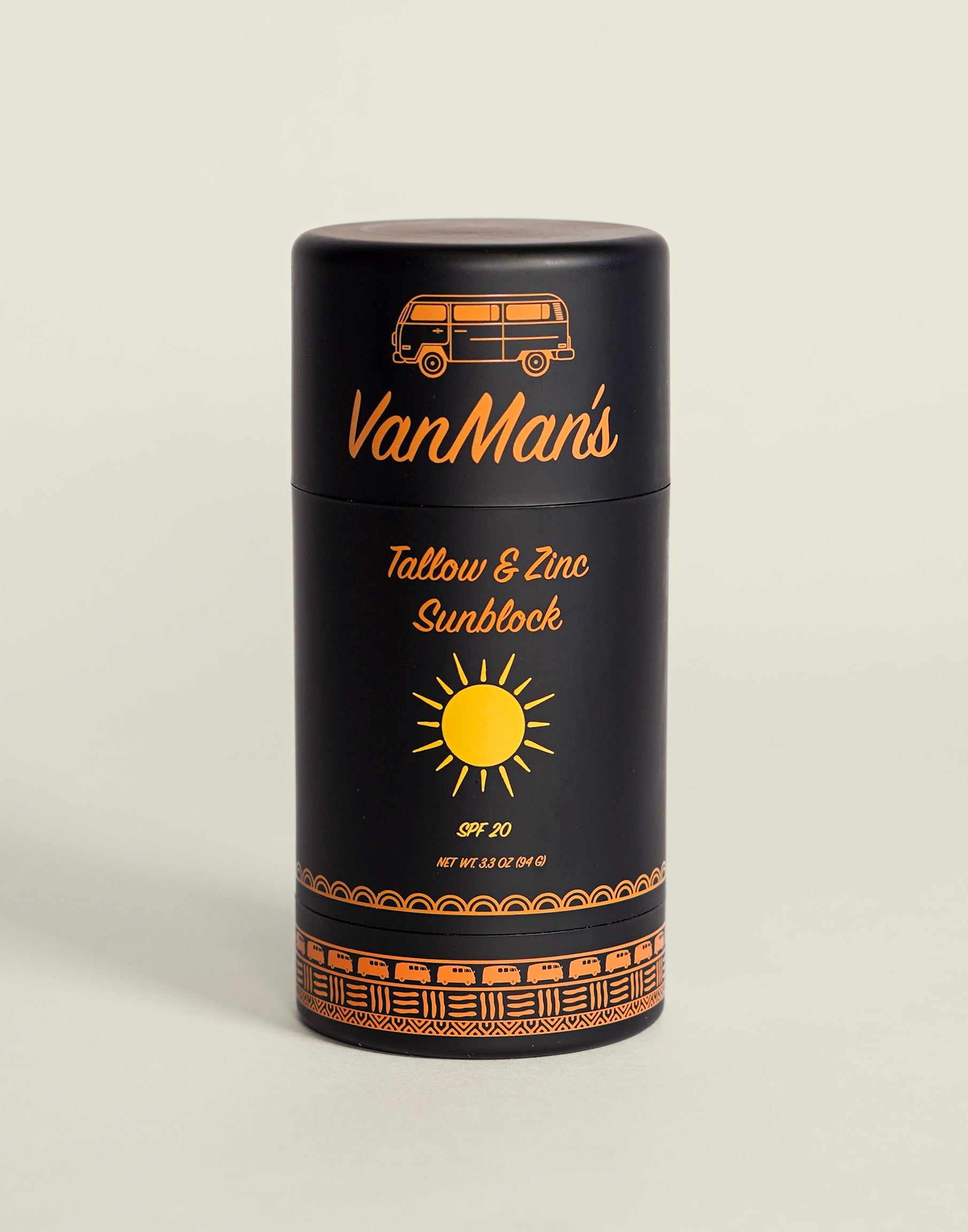VanMan’s Tallow & Zinc SunBlock - 2 oz DestGlow