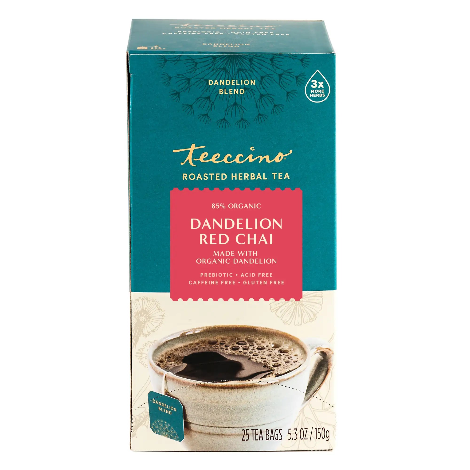 Dandelion Red Chai Roasted Herbal Tea DestGlow