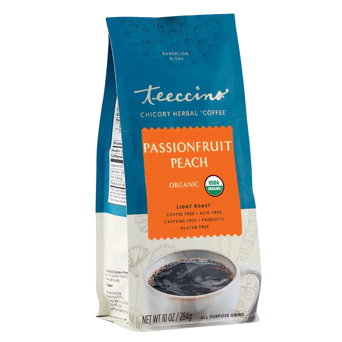 Dandelion Passionfruit Peach Herbal Coffee DestGlow