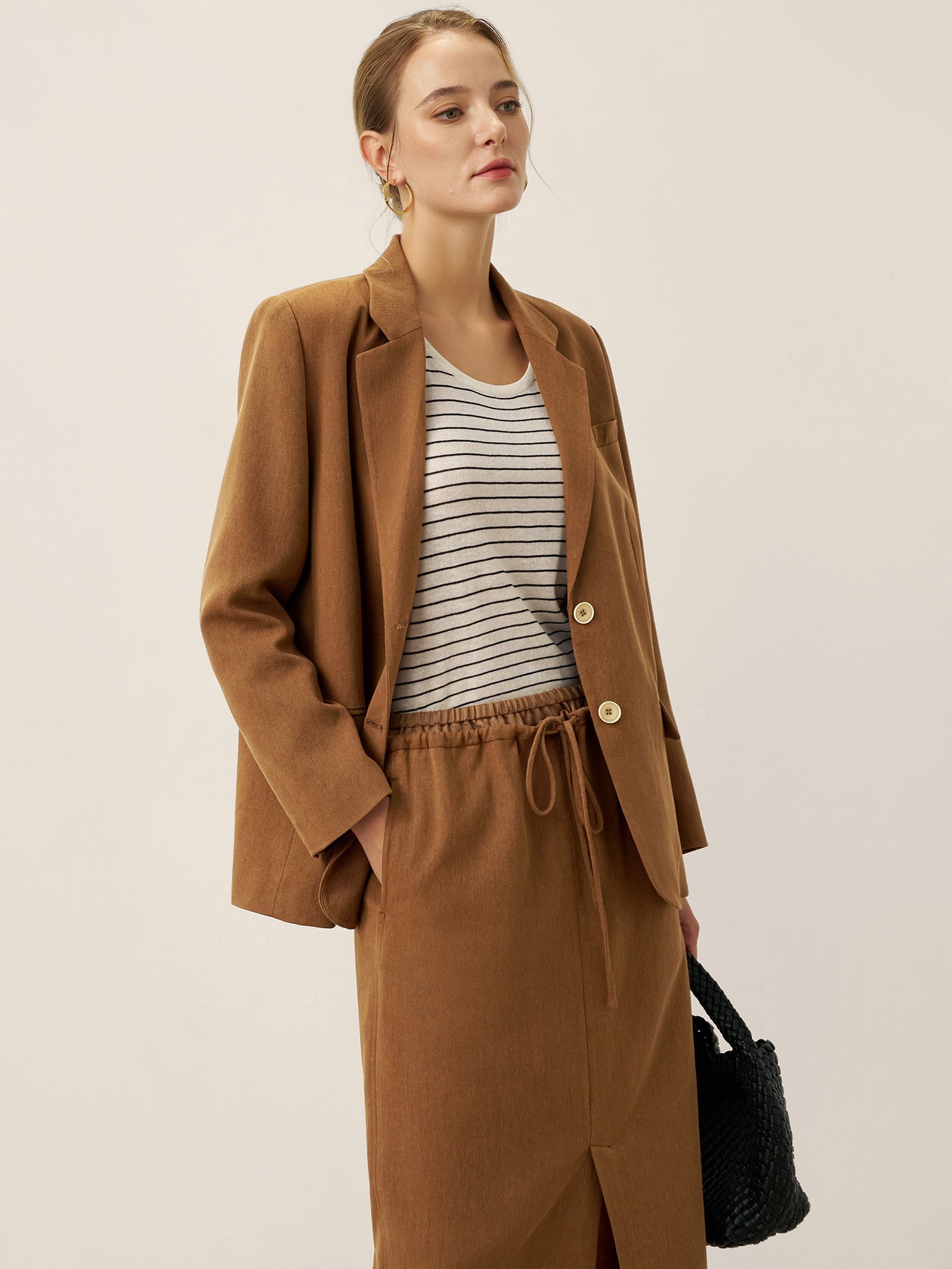 Lyocell Linen Tailored Blazer CASSIDY by LINTICO