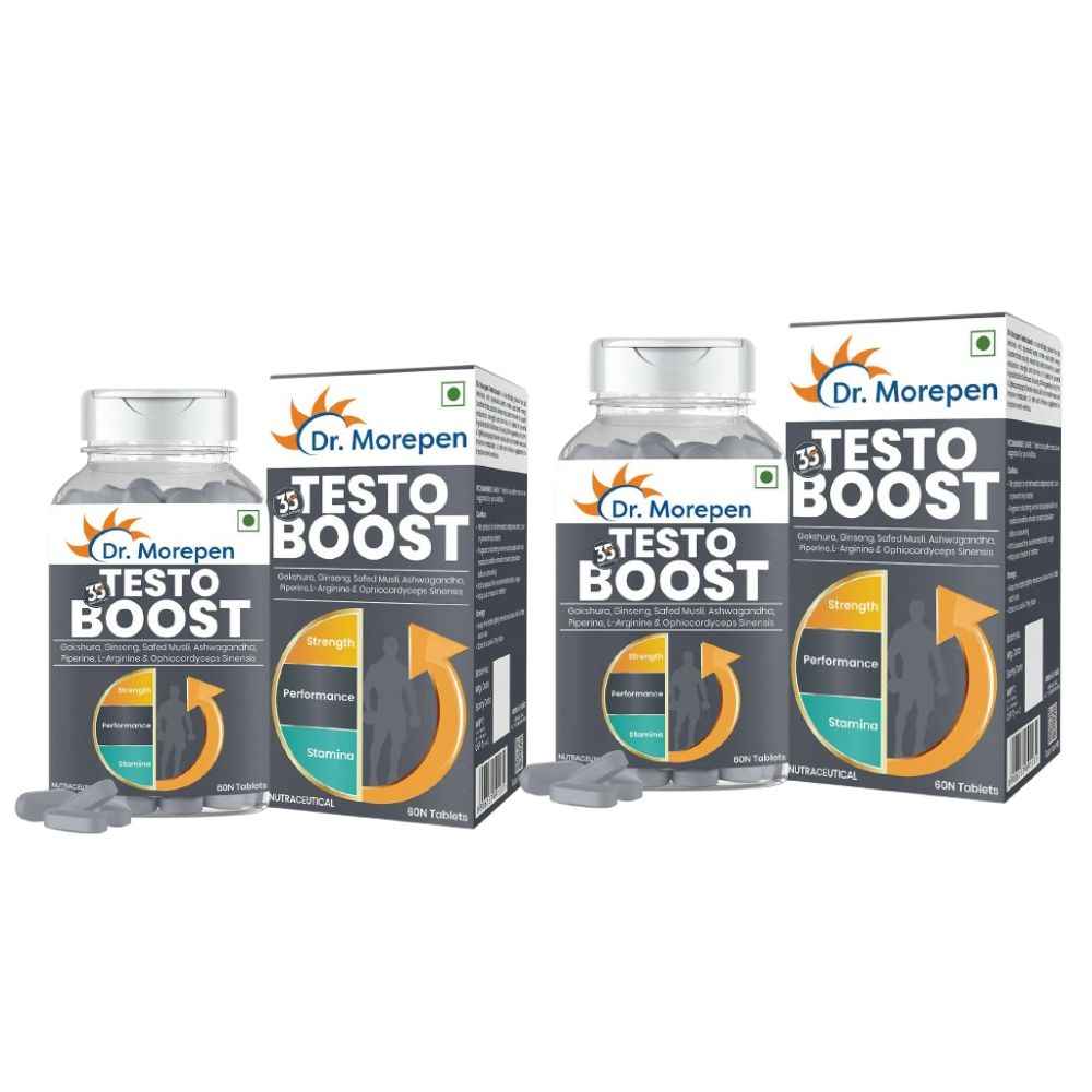Dr. Morepen Testo Boost For Men | Increases Energy Stamina & Muscle Growth