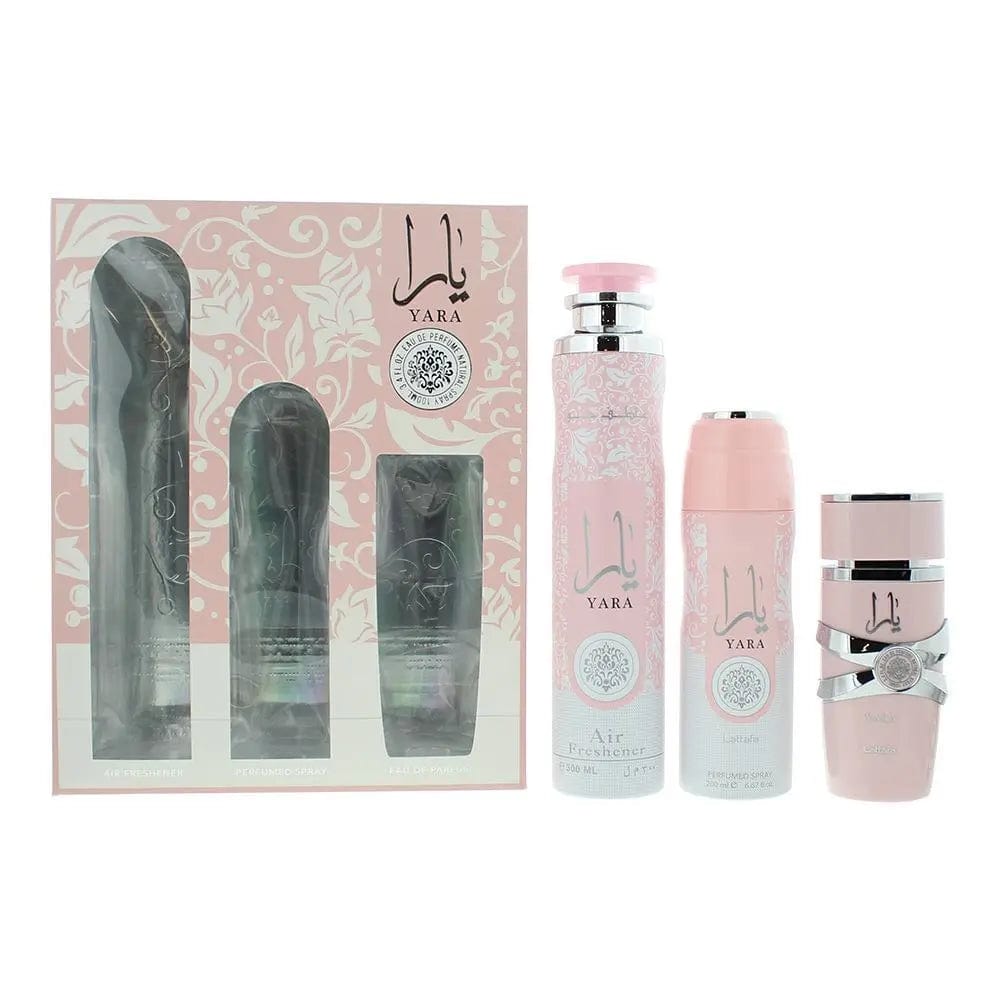 The Yara By Lattafa For Women EDP Spray (3pc Gift Set) - DestGlow