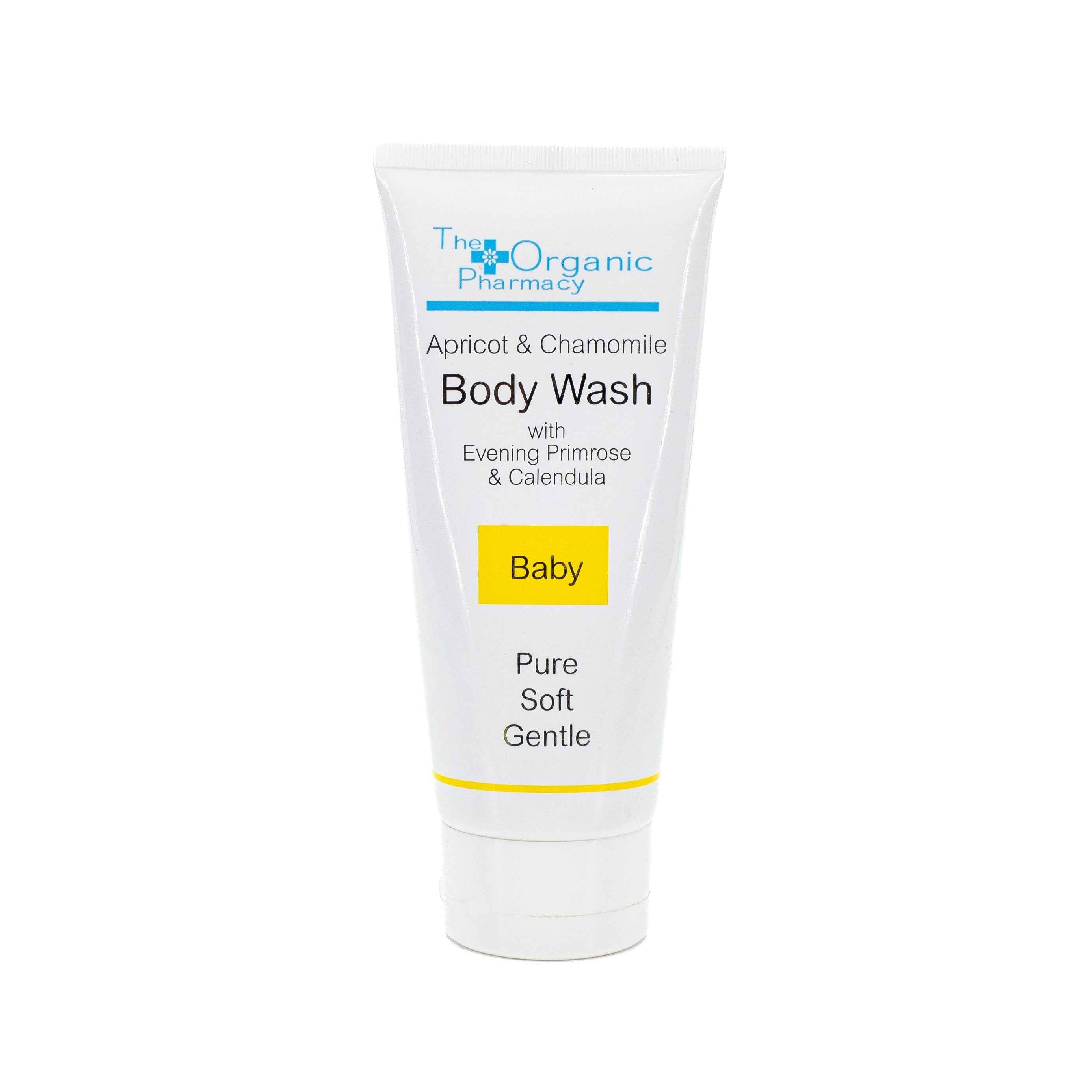 The Organic Pharmacy Apricot & Chamomile Body Wash Baby 3.4oz - Imperfect Container - DestGlow