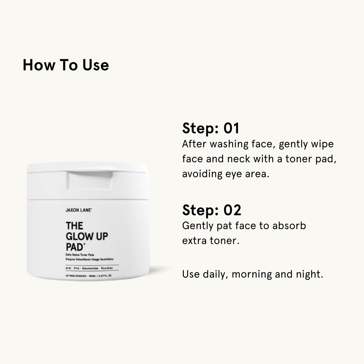 Glow Up Pad - Daily Detox Toner Pad (60 Pads) DestGlow