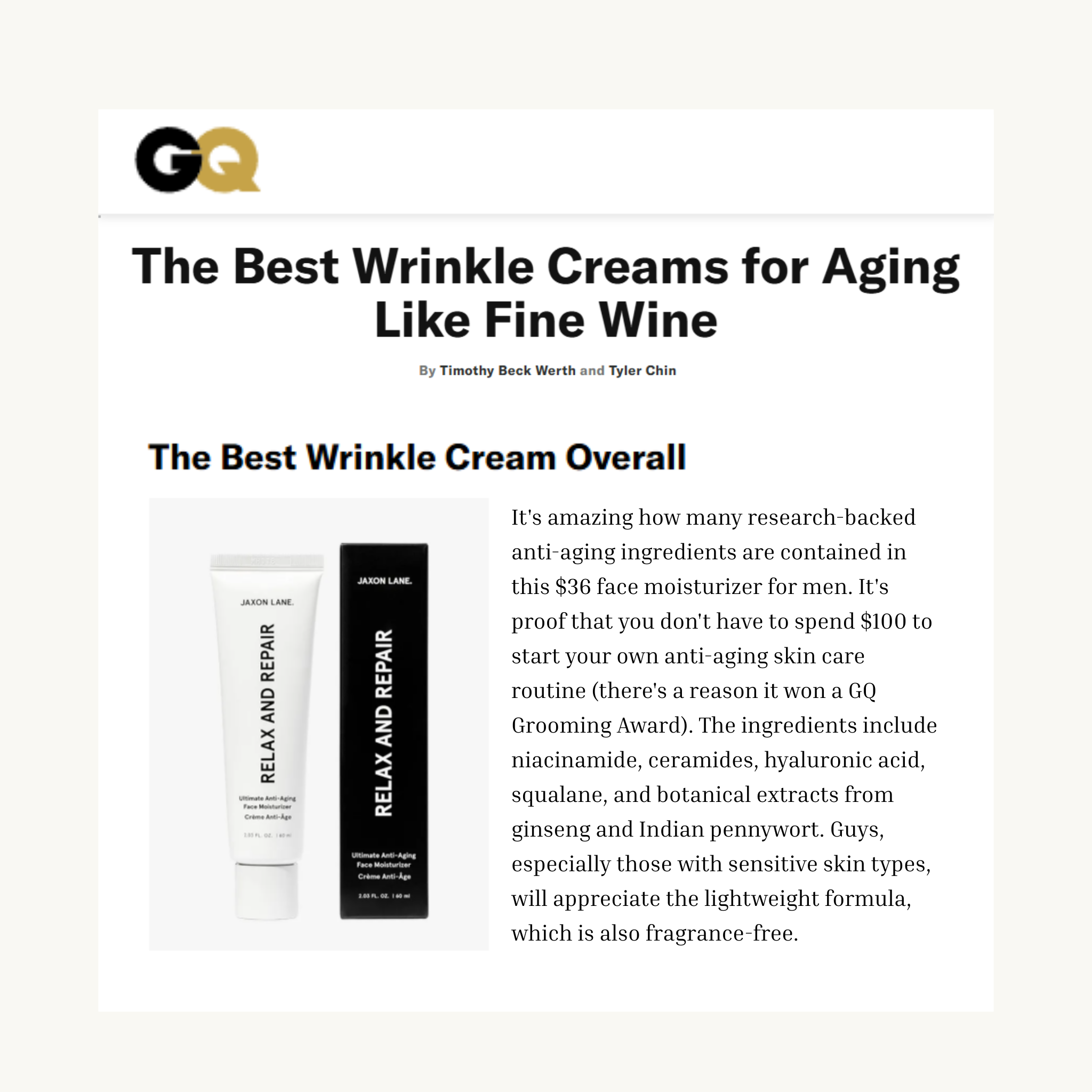 Relax And Repair - Ultimate Anti Aging Moisturizer DestGlow