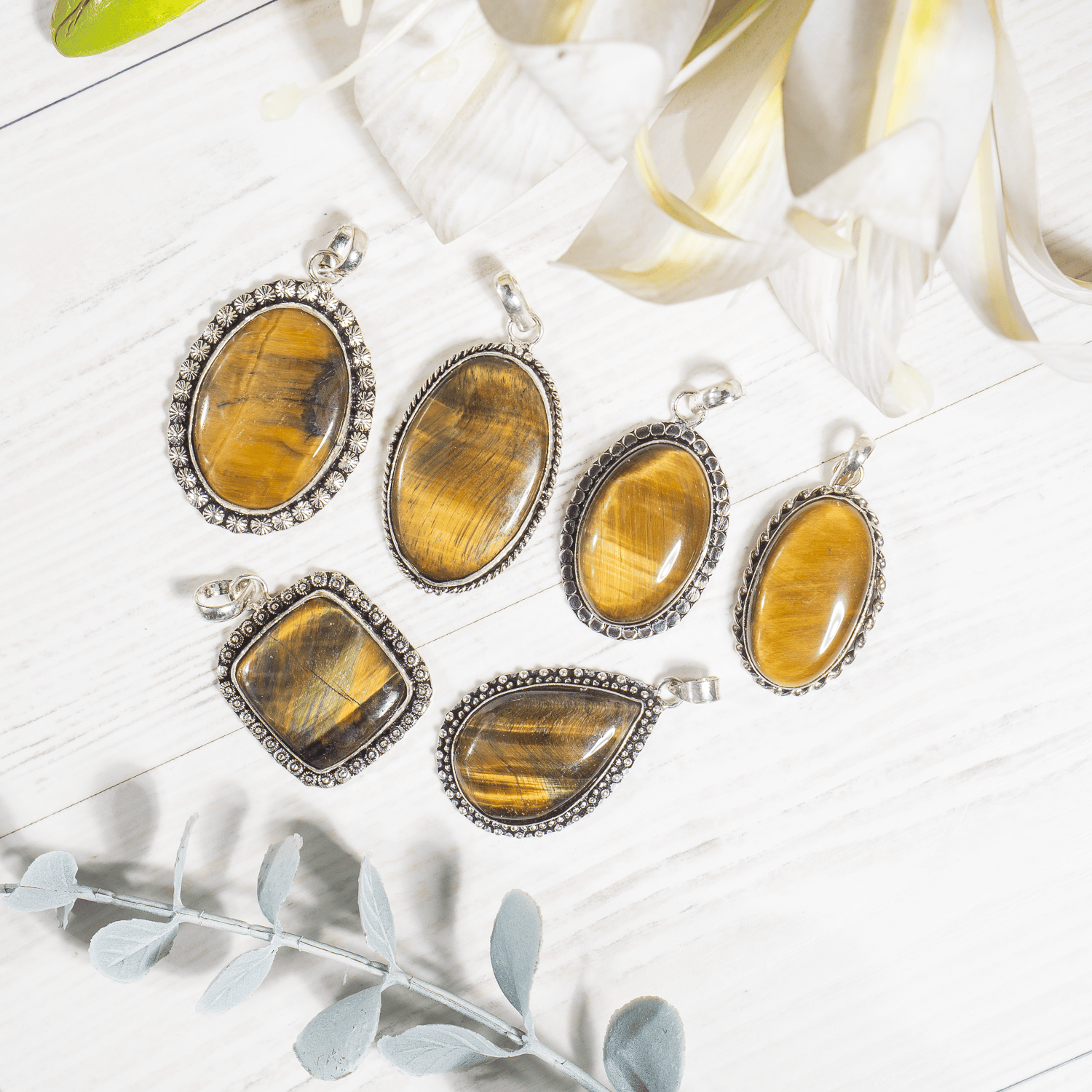 Tiger Eye Pendants – Natural Crystal Pendants Healing Gemstone Pendants DestGlow