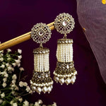 Joban Fashion Pearl Jhumka Earrings