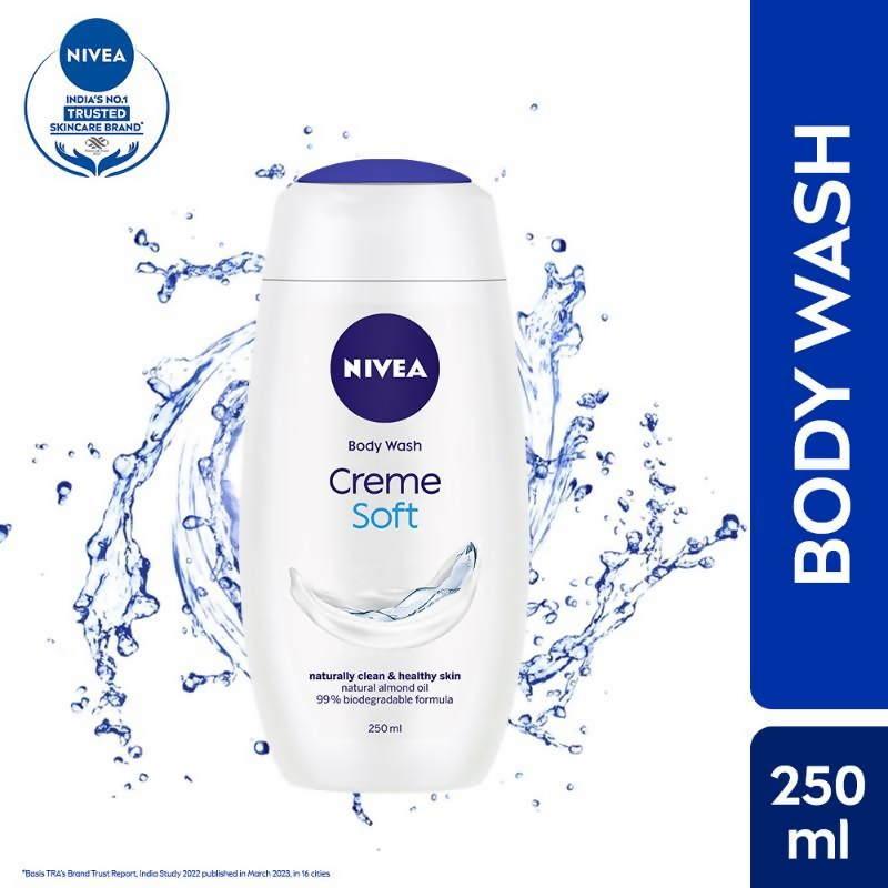 Nivea Body Wash- Creme Soft Naturally Clean