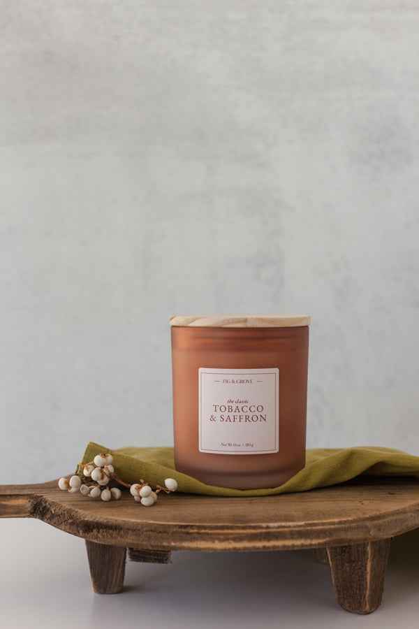 Tobacco and Saffron - The Classic Soy Wax Candle