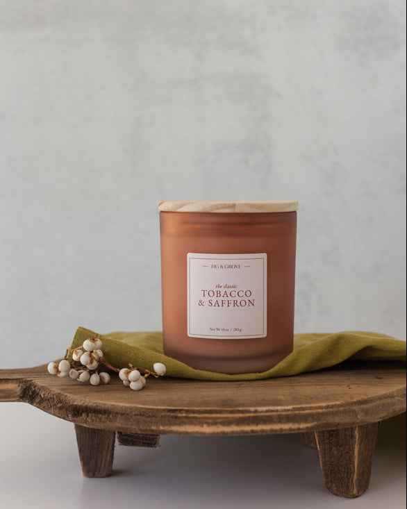 Tobacco and Saffron - The Classic Soy Wax Candle