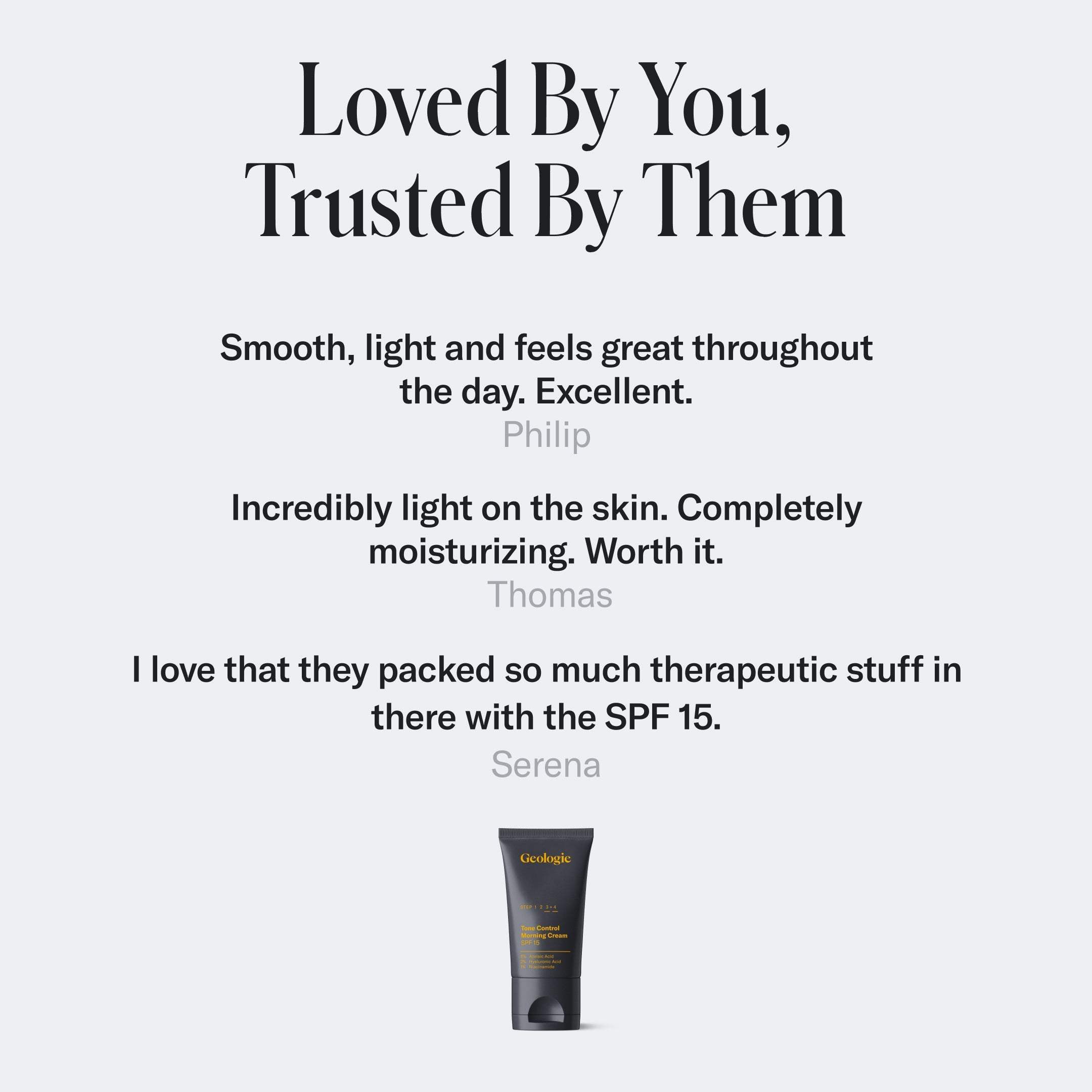 Tone Control Face Cream with SPF15 by Geologie