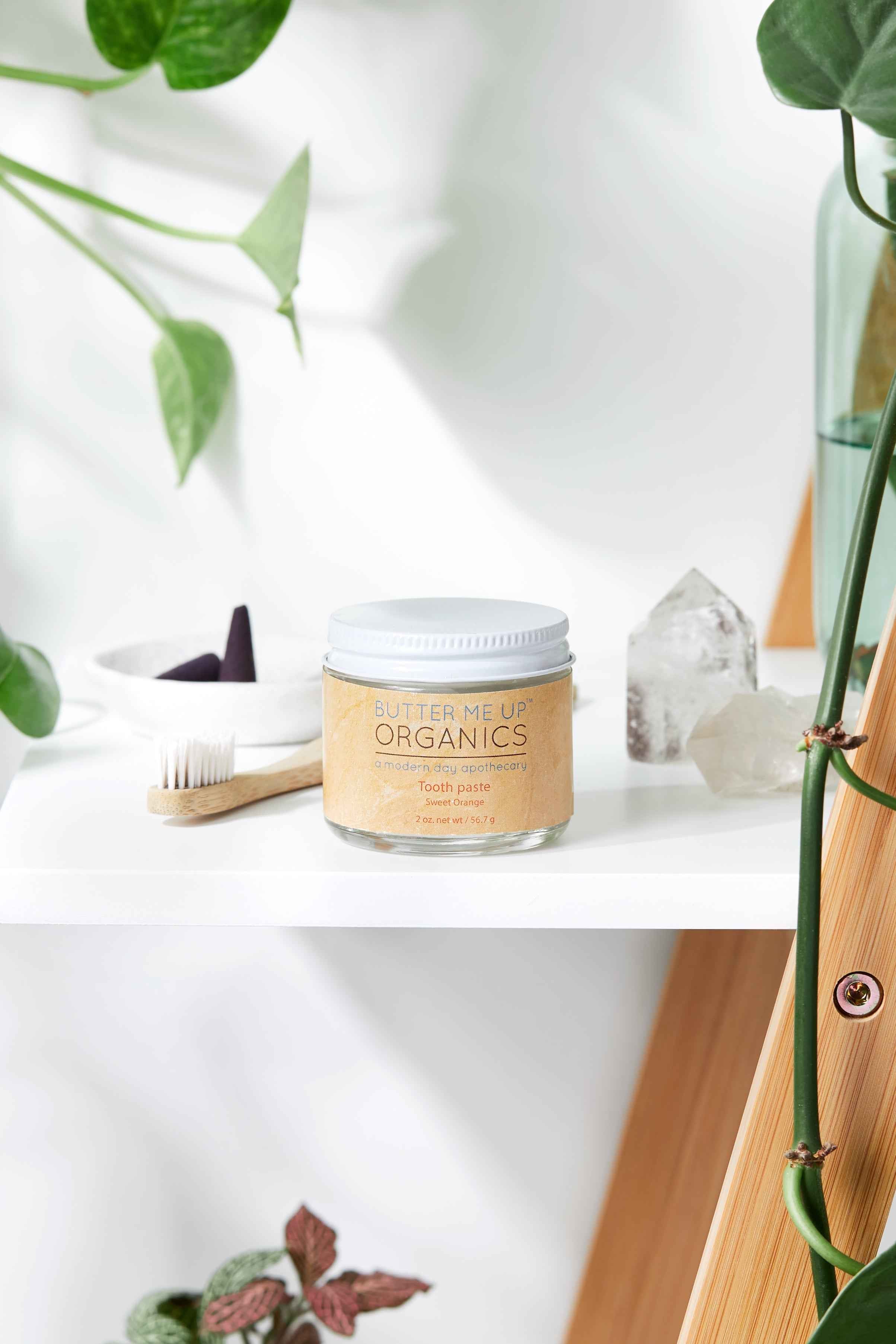 All Natural Organic Whitening Toothpaste / Remineralizing Toothpaste by Butter Me Up Organics