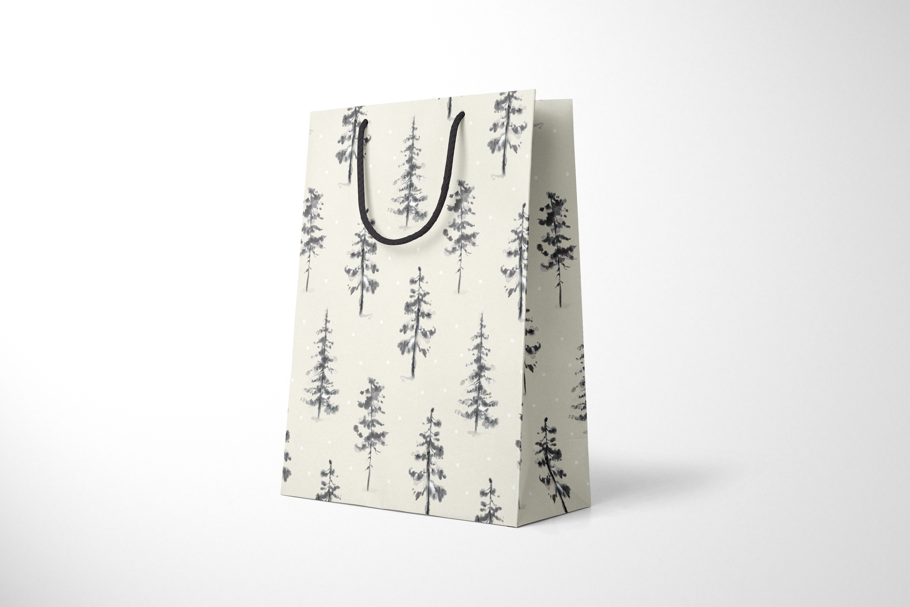 Winter Pines Gift Bag by Deck & Adorn