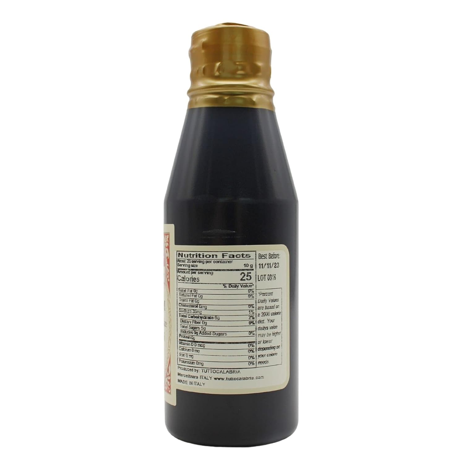 TuttoCalabria Spicy Balsamic Glaze made with Calabrian Peppers, 9.87 oz