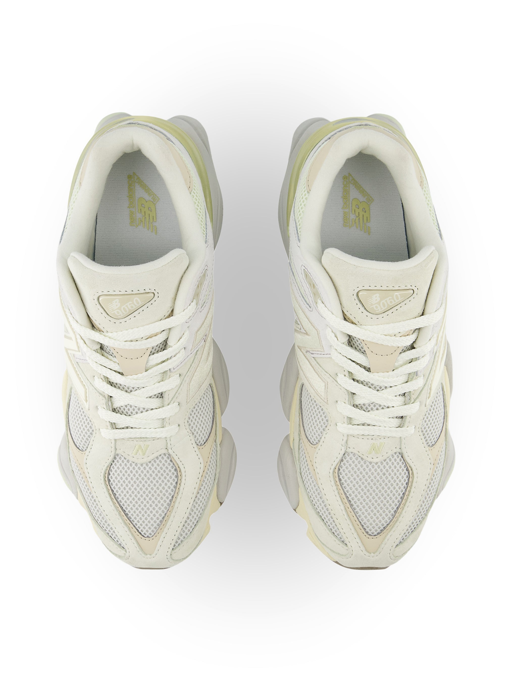 New Balance Mens 9060 Lifestyle Shoes - White/Yellow by Denim Exchange