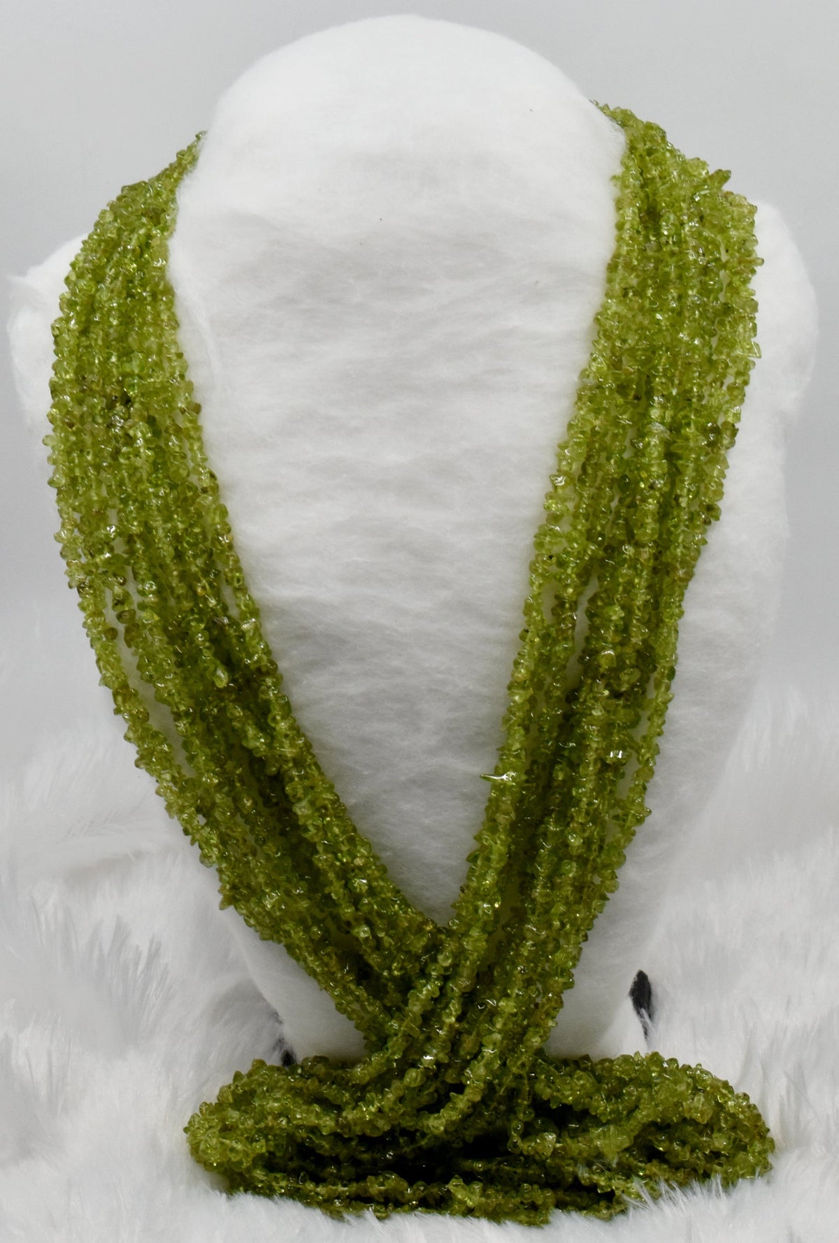 Uncut Raw Peridot Crystal Chip Beads for Necklace (Alignment Of Chakra and Chakra Cleansing ) DestGlow