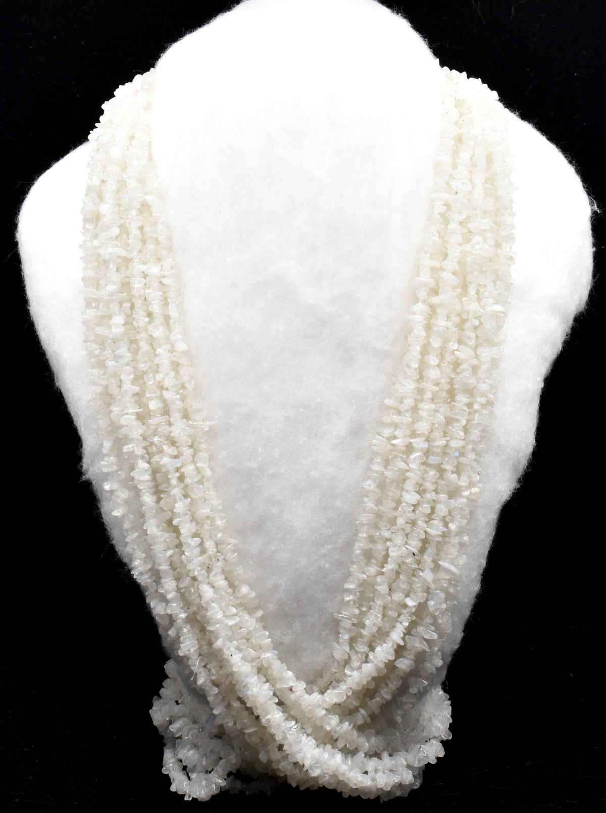 Uncut Raw White Rainbow Crystal Chip Beads for Necklace (Growth and Inspiration) DestGlow