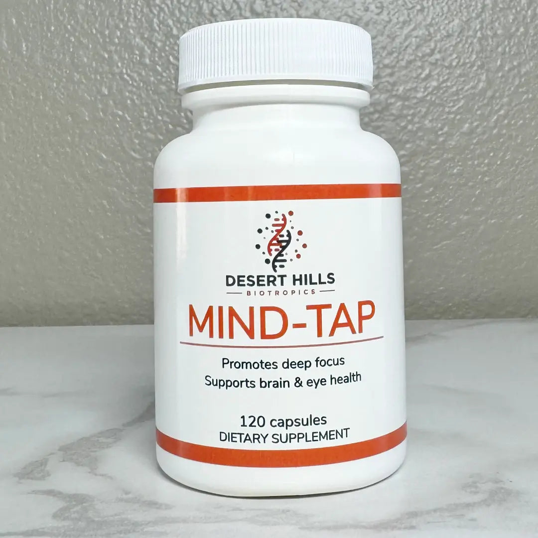 Mind-Tap Deep Focus, Memory, Cognition Boosting Capsule by Desert Hills Biotropics