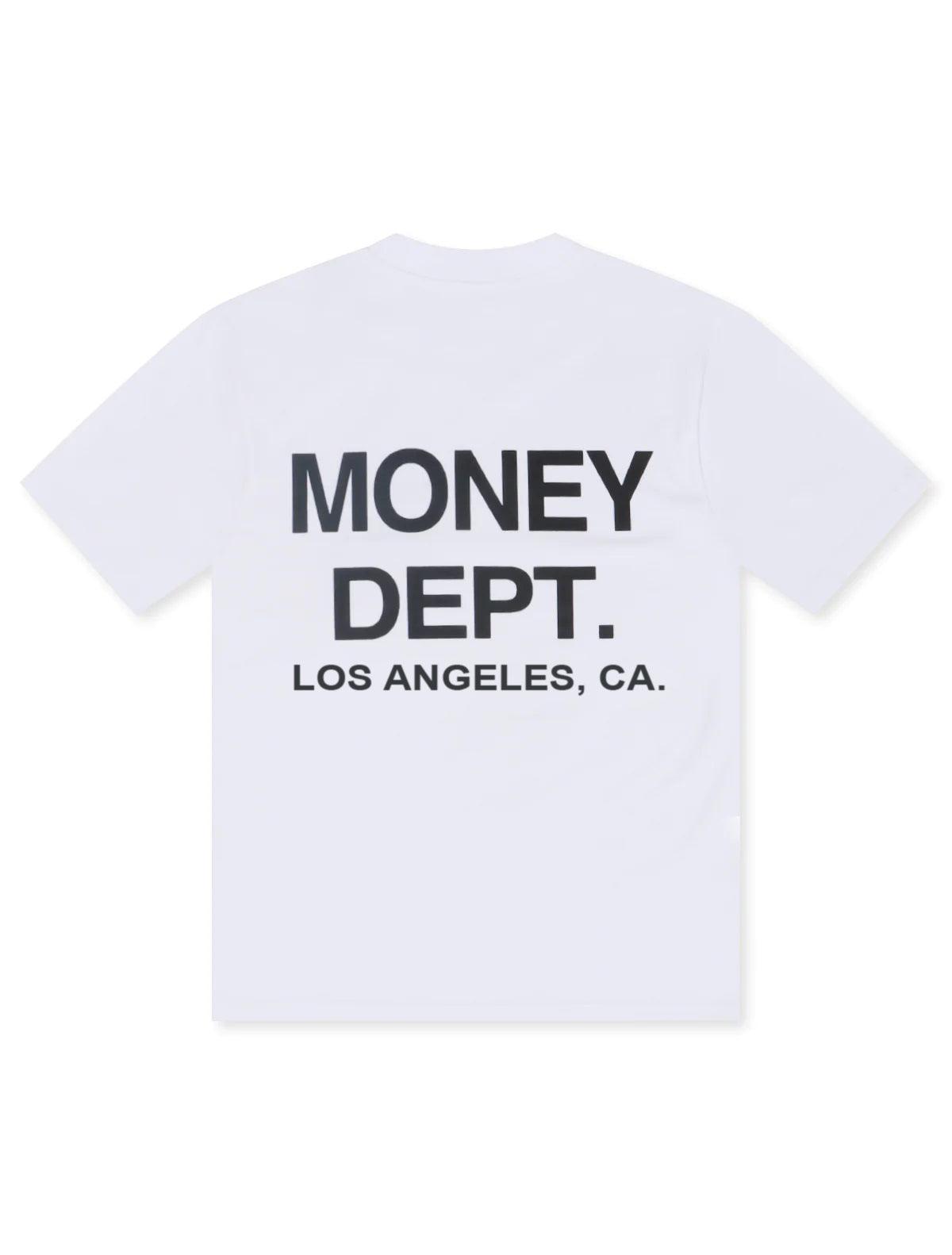 Money Dept. Los Angeles Heavyweight Tee - White/Black by Denim Exchange