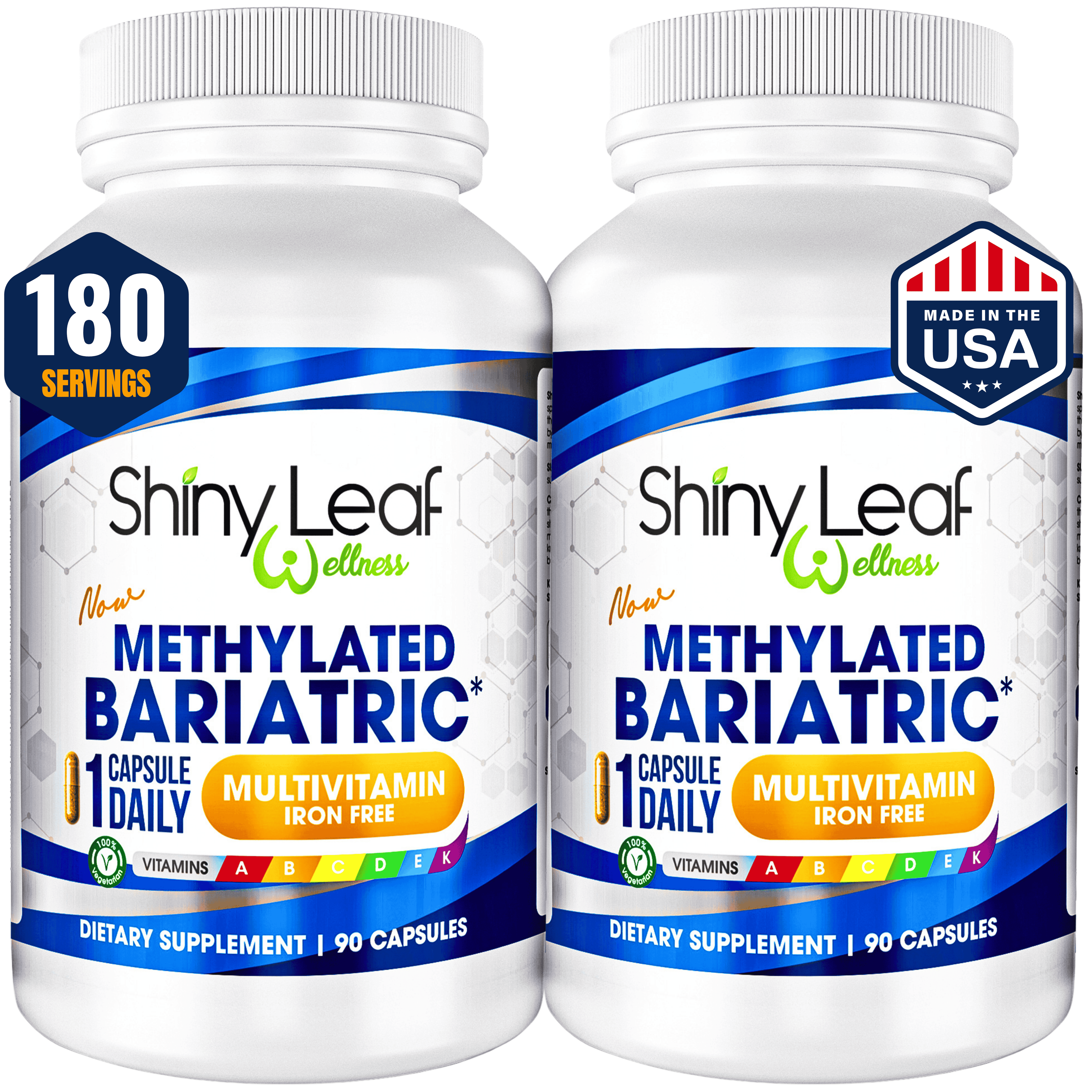 Shiny Leaf Methylated Bariatric Multivitamin Without Iron DestGlow