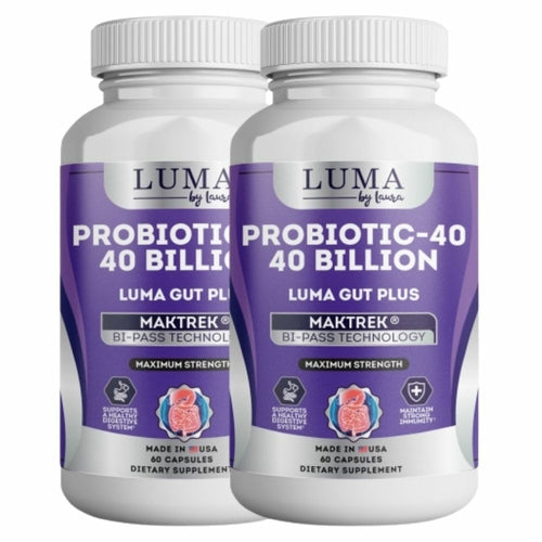 Luma Gut Plus Probiotics - Digestive Health Supplement for Men & Women