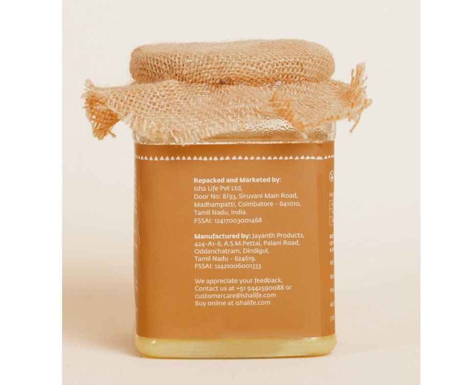 Isha Life Pure A2 Desi Cow Ghee | Made Traditionally from Curd | Made from Grass-fed Free Grazing Desi Cows&