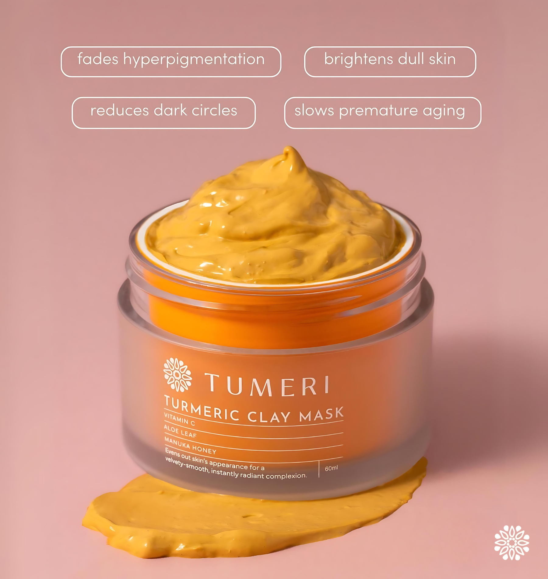 Turmeric + Vitamin C Clay Mask DestGlow