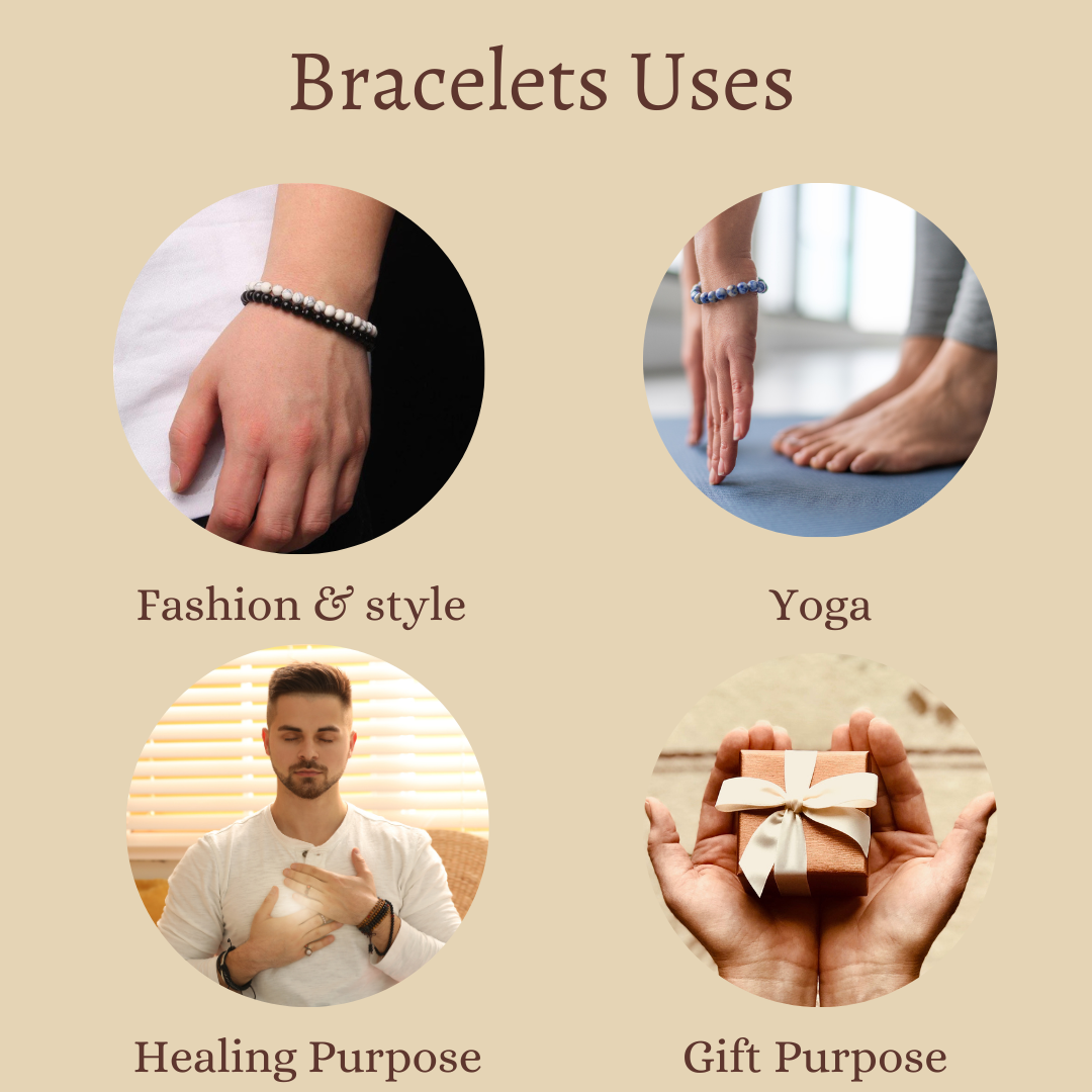 Lemon Quartz Round Beads Bracelet (Enhances Focus & Clarity ). DestGlow