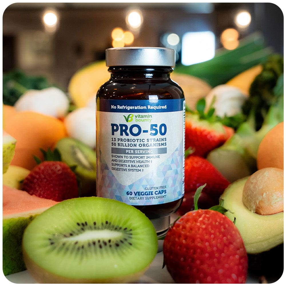 Pro-50 Probiotic - 50 Billion CFU with 13 Strains for Digestive & Immune Health - DestGlow